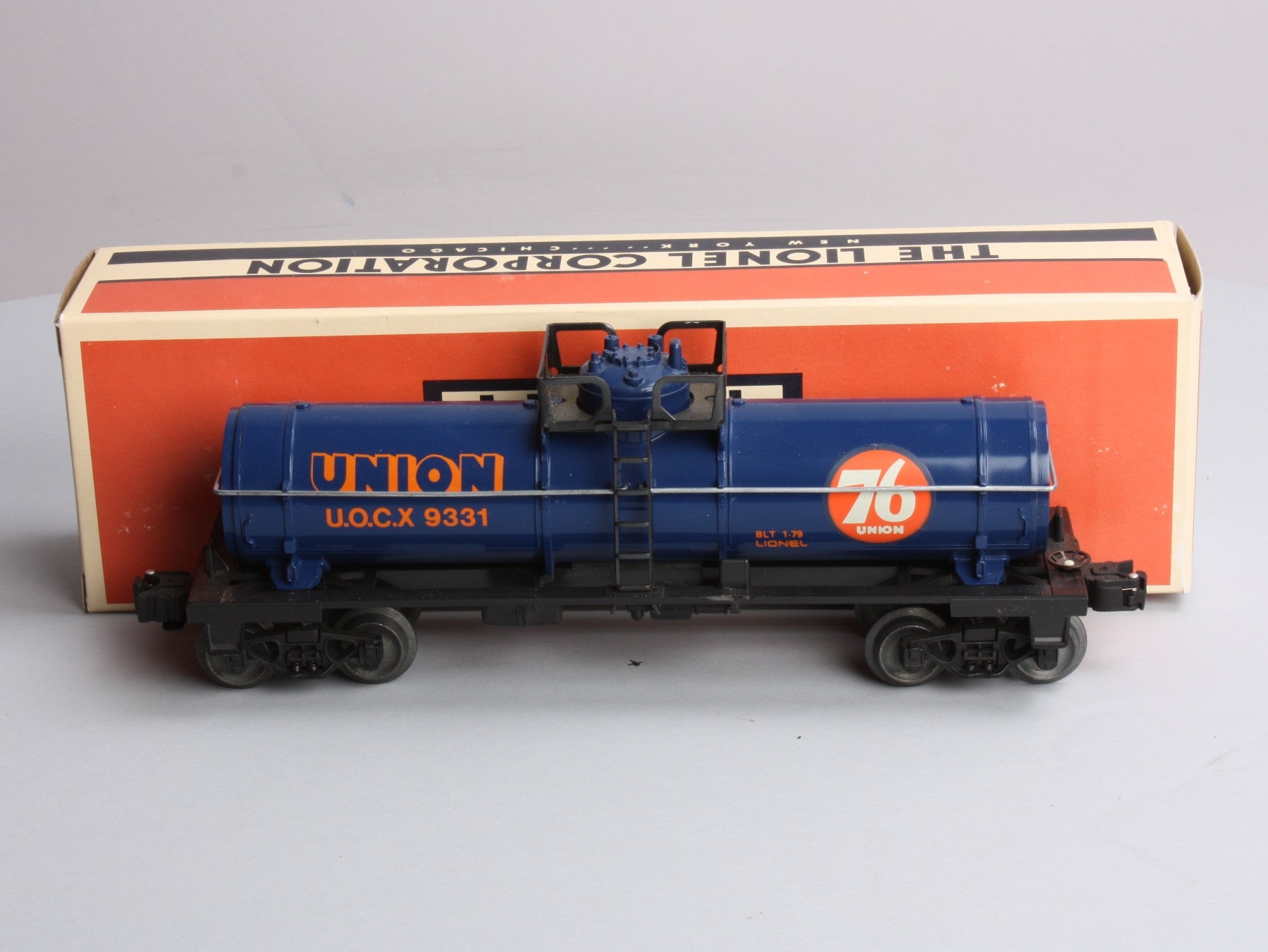 Lionel 6-9331 O Gauge Union 76 Single Dome Tank Car LN/Box