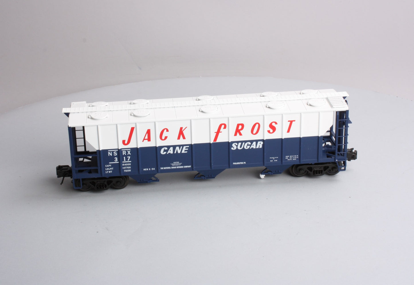 Atlas 832-1 "O" Gauge 3-Rail Jack Frost 3-Bay PS-2 Hopper LN/Box