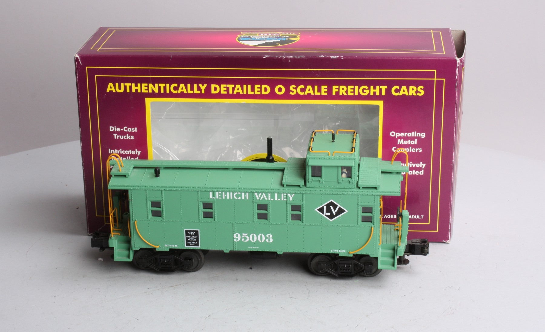MTH 20-90030F O Gauge Lehigh Valley Steel Caboose #95003 NIB
