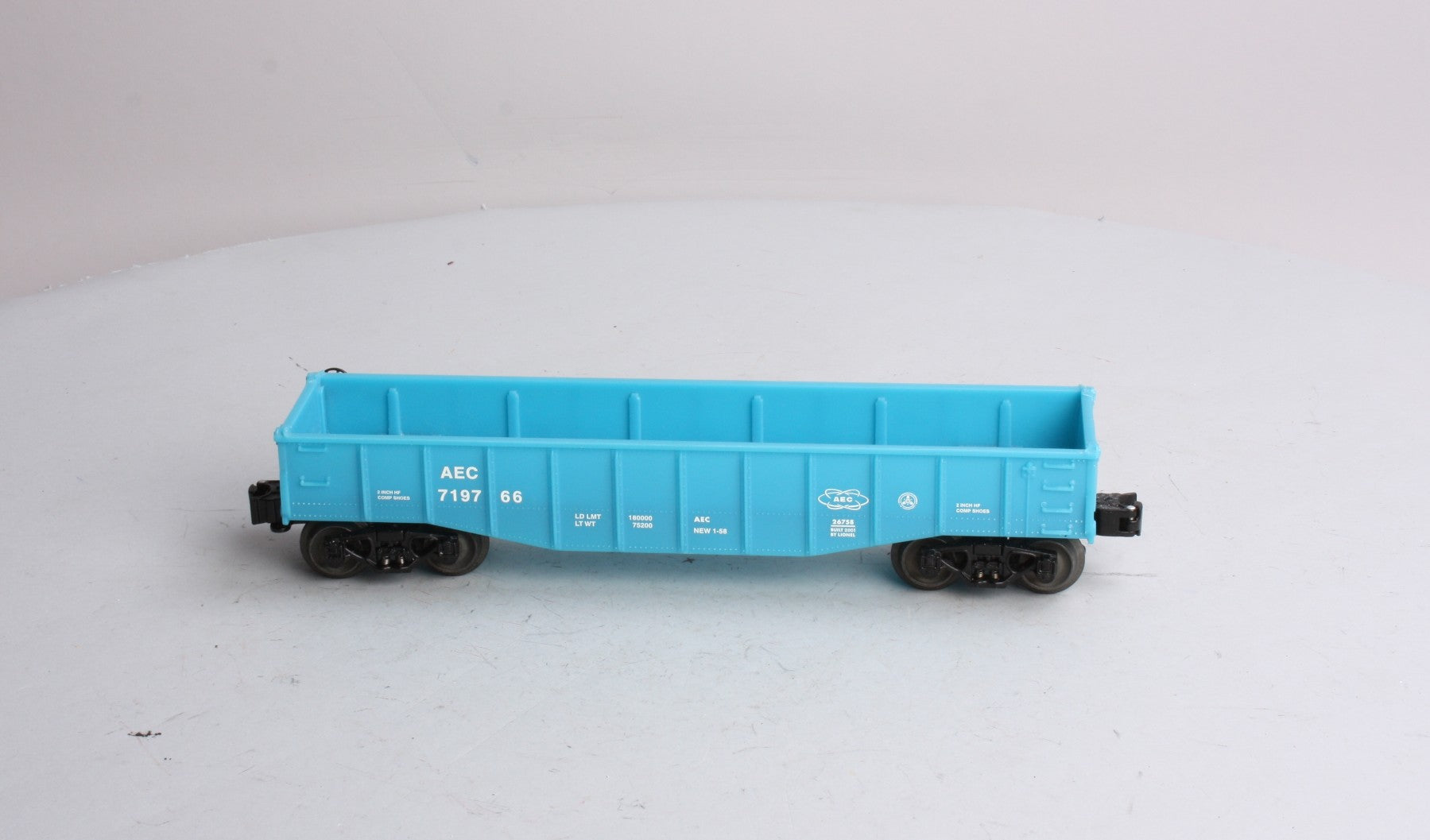 Lionel 6-26758 O Gauge AEC Nuclear Reacto Gondola LN/Box