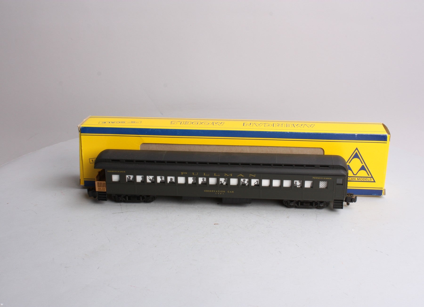 American Models 1401 S Pennsylvania 70' Heavyweight Hi-Rail Observation Car EX/Box