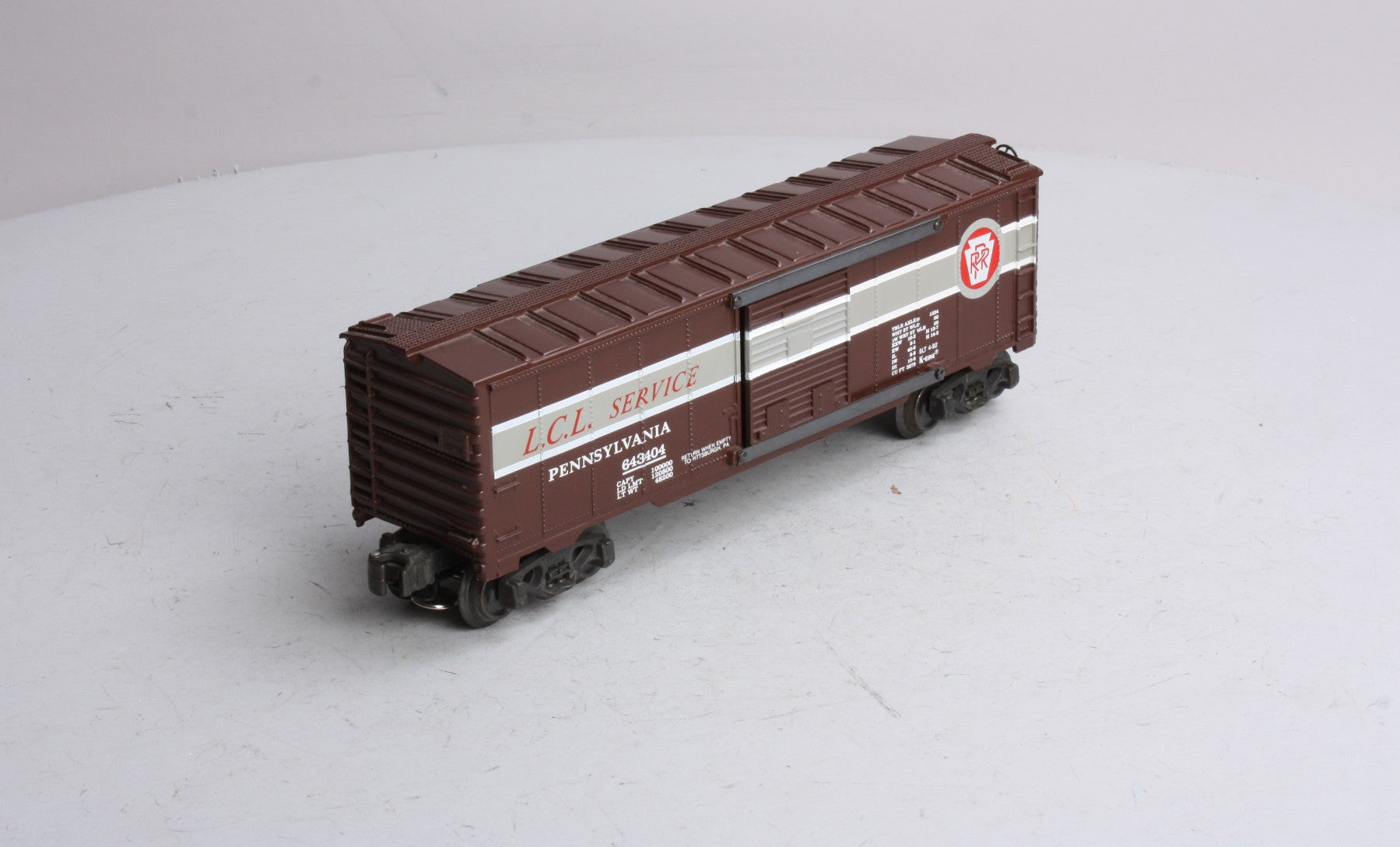 K-Line K643404 Pennsylvania LCL Service Boxcar LN