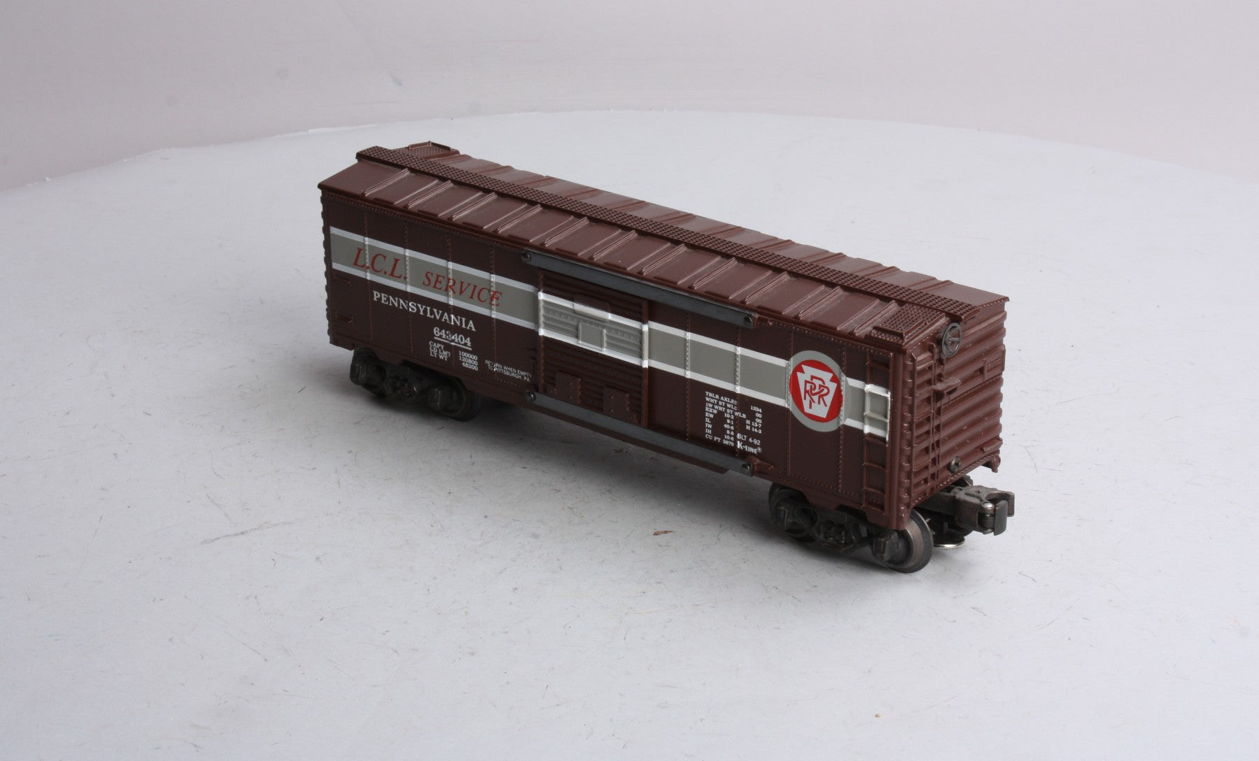 K-Line K643404 Pennsylvania LCL Service Boxcar LN