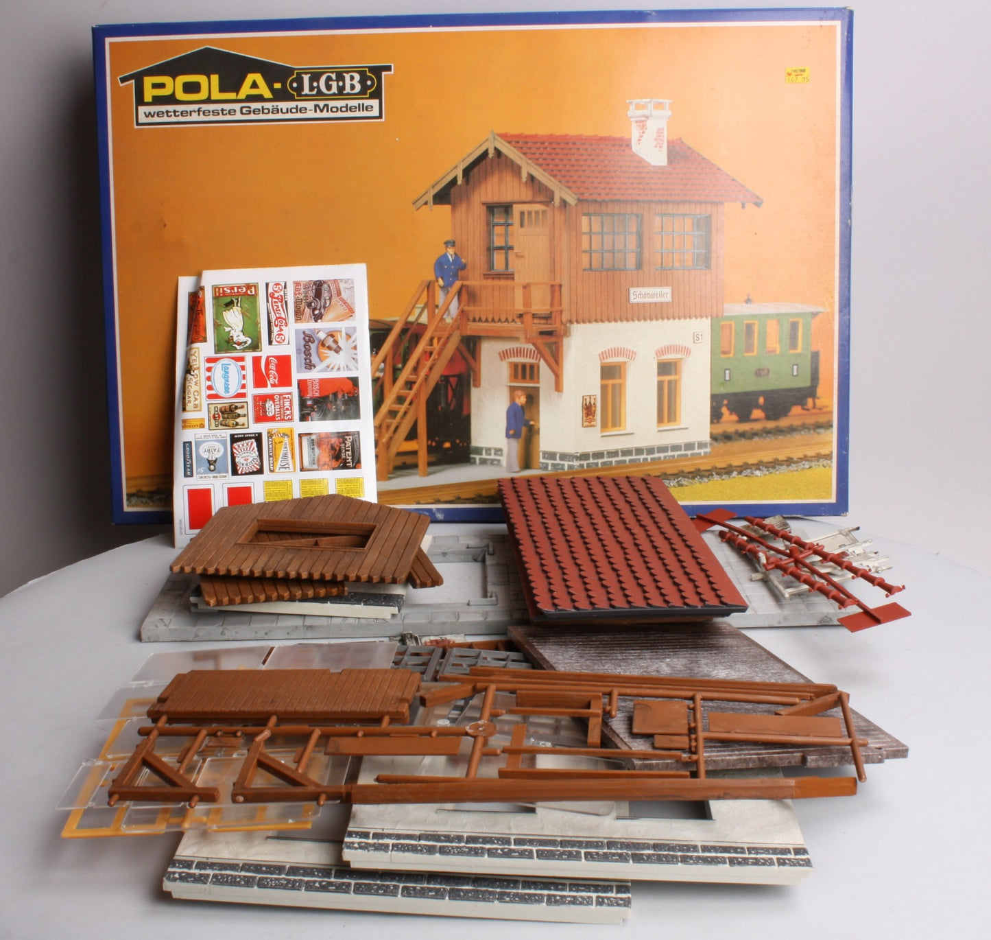 Pola 914 G Scale 2-Story Switch Tower Building LN/Box