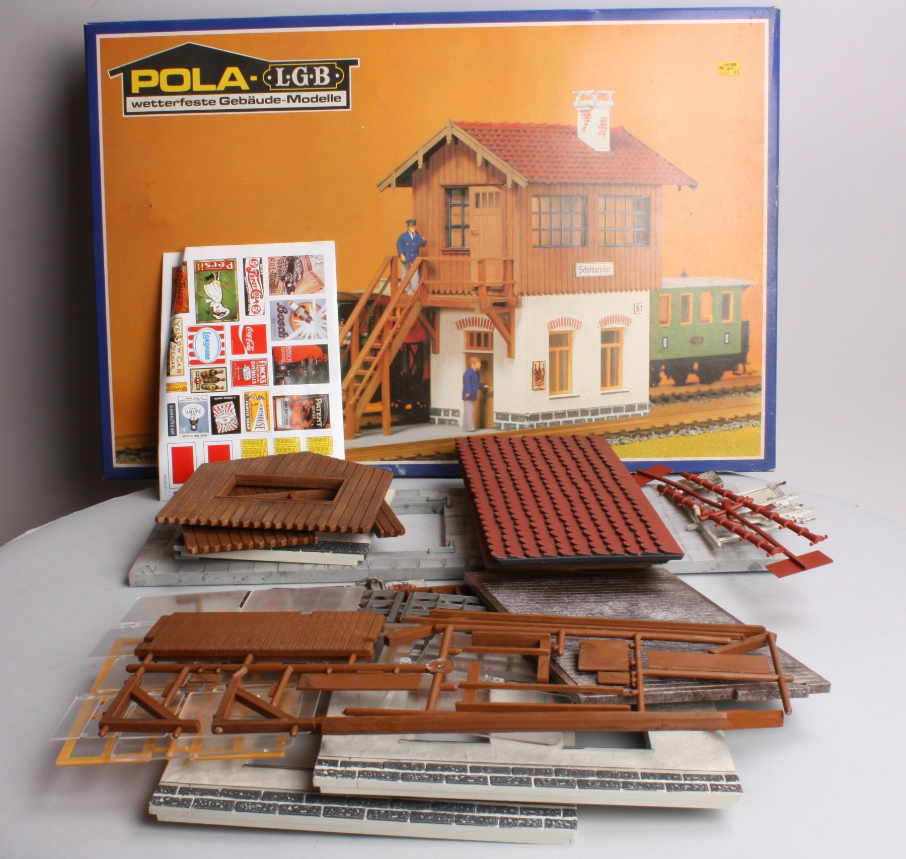 Pola 914 G Scale 2-Story Switch Tower Building LN/Box