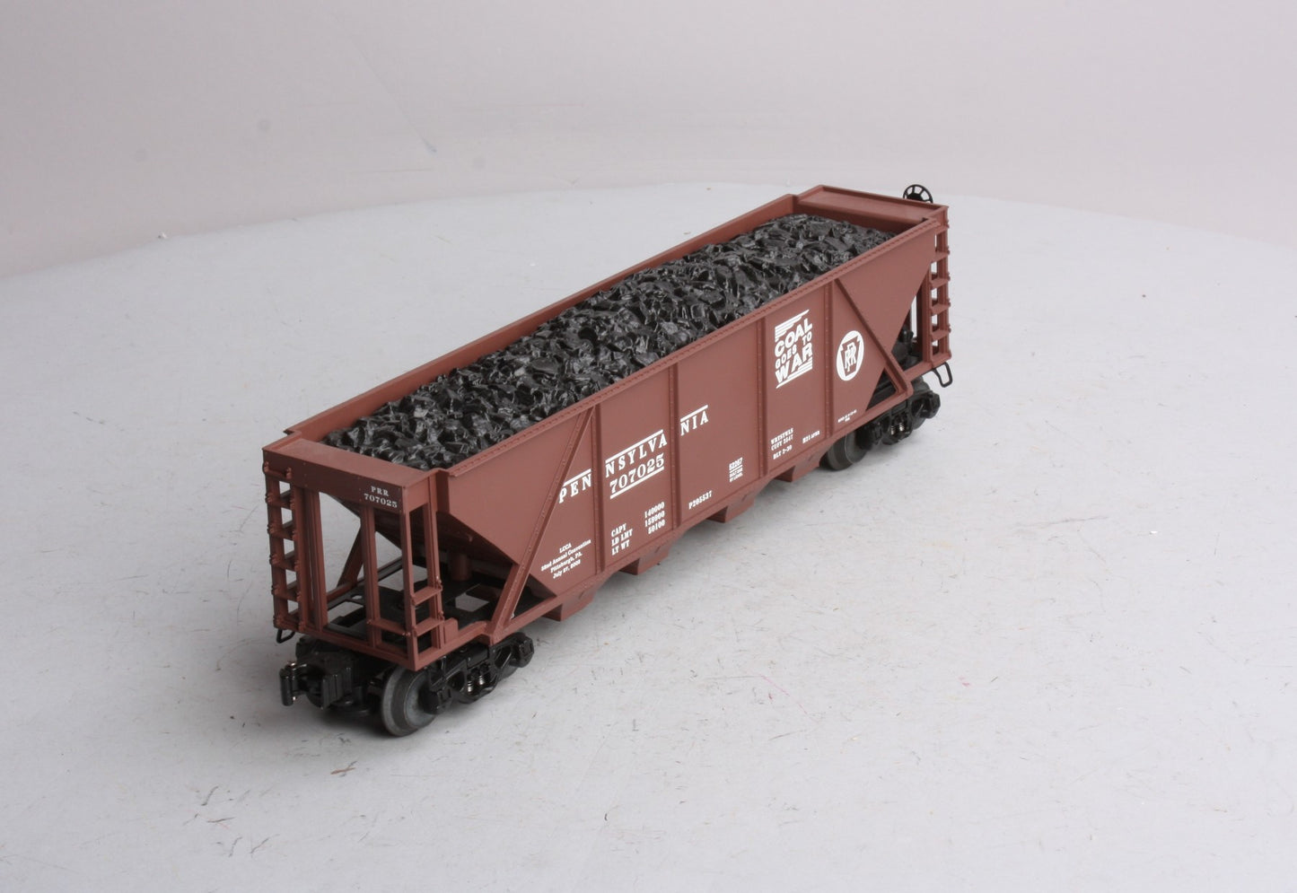 Lionel 6-52267 O 2002 PRR Coal Goes to War 4-Bay Hopper #707025 NIB