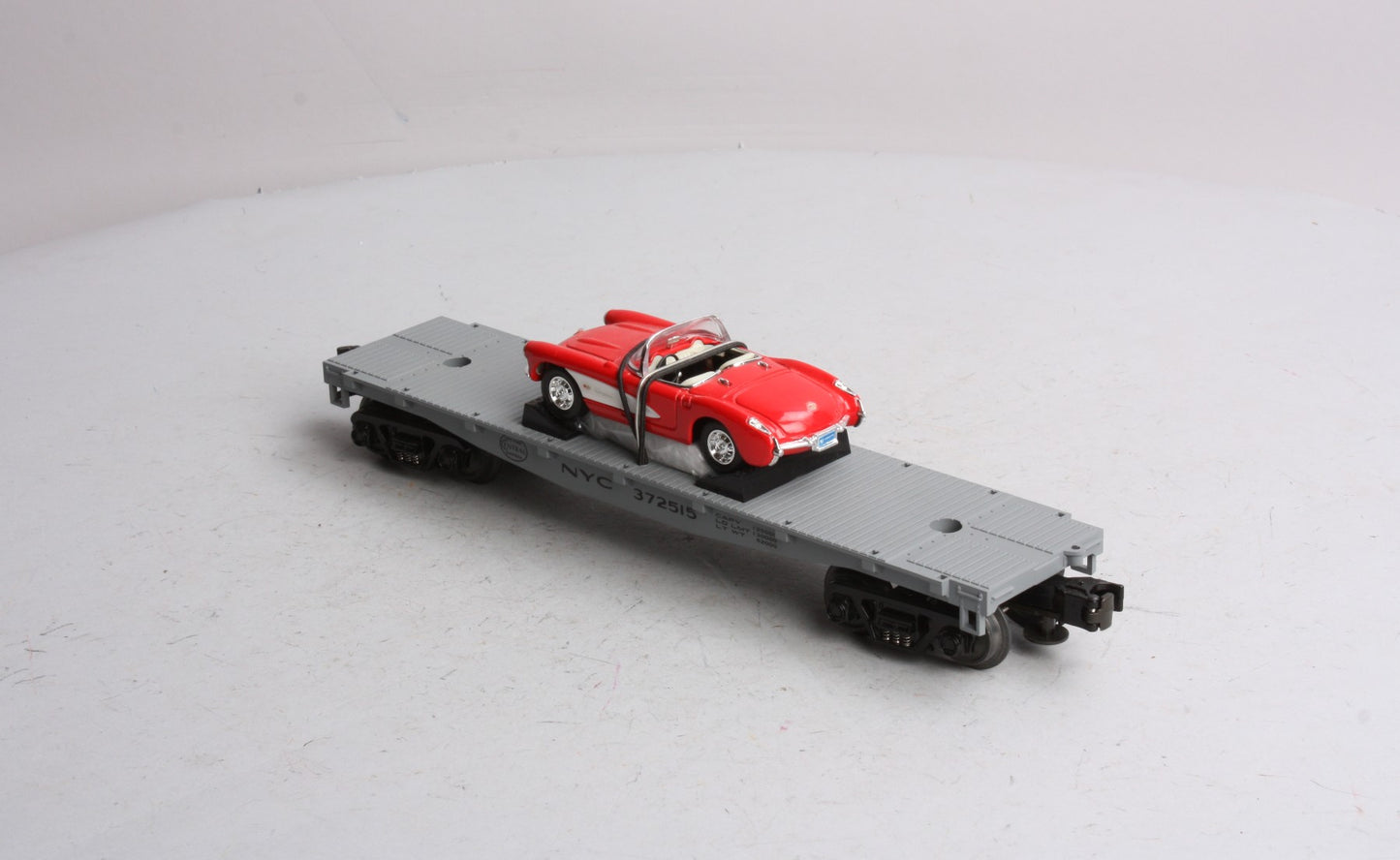 MTH 33-7601 O Gauge New York Central Flatcar w/1957 Die-Cast Corvette #372515 LN/Box