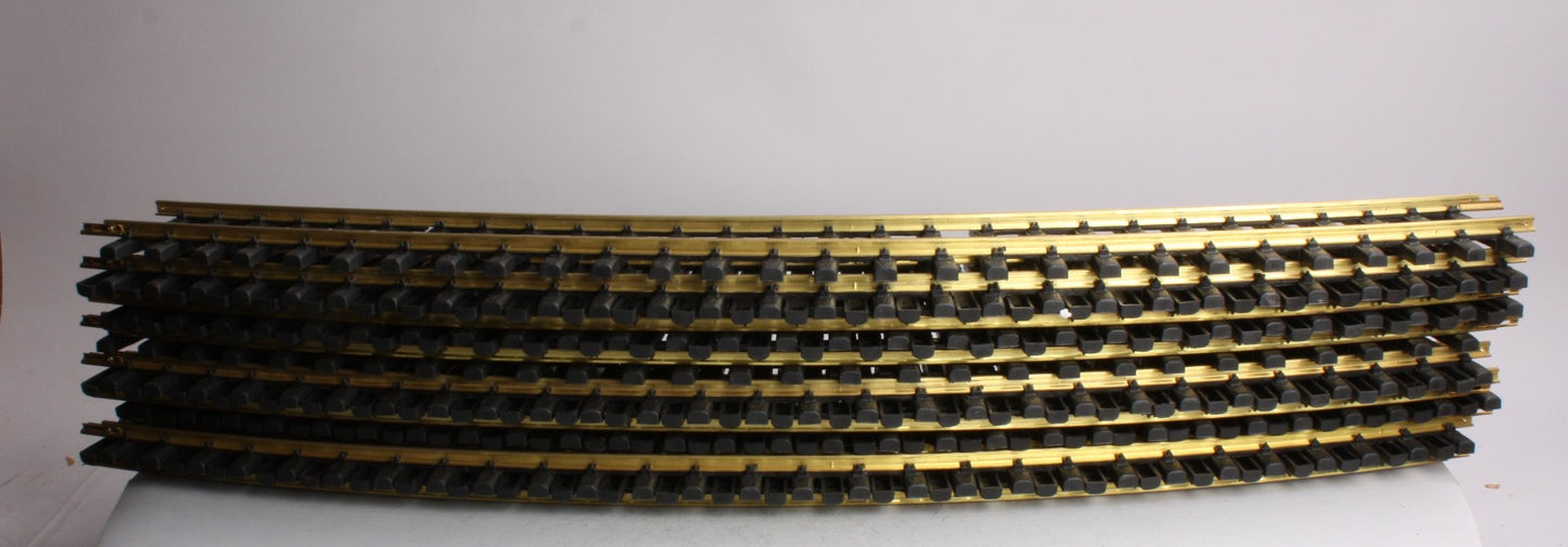 Aristo-Craft 11800 G Euro-Style Brass 10 Ft. Diameter Curved Track Sections (12) EX/Box