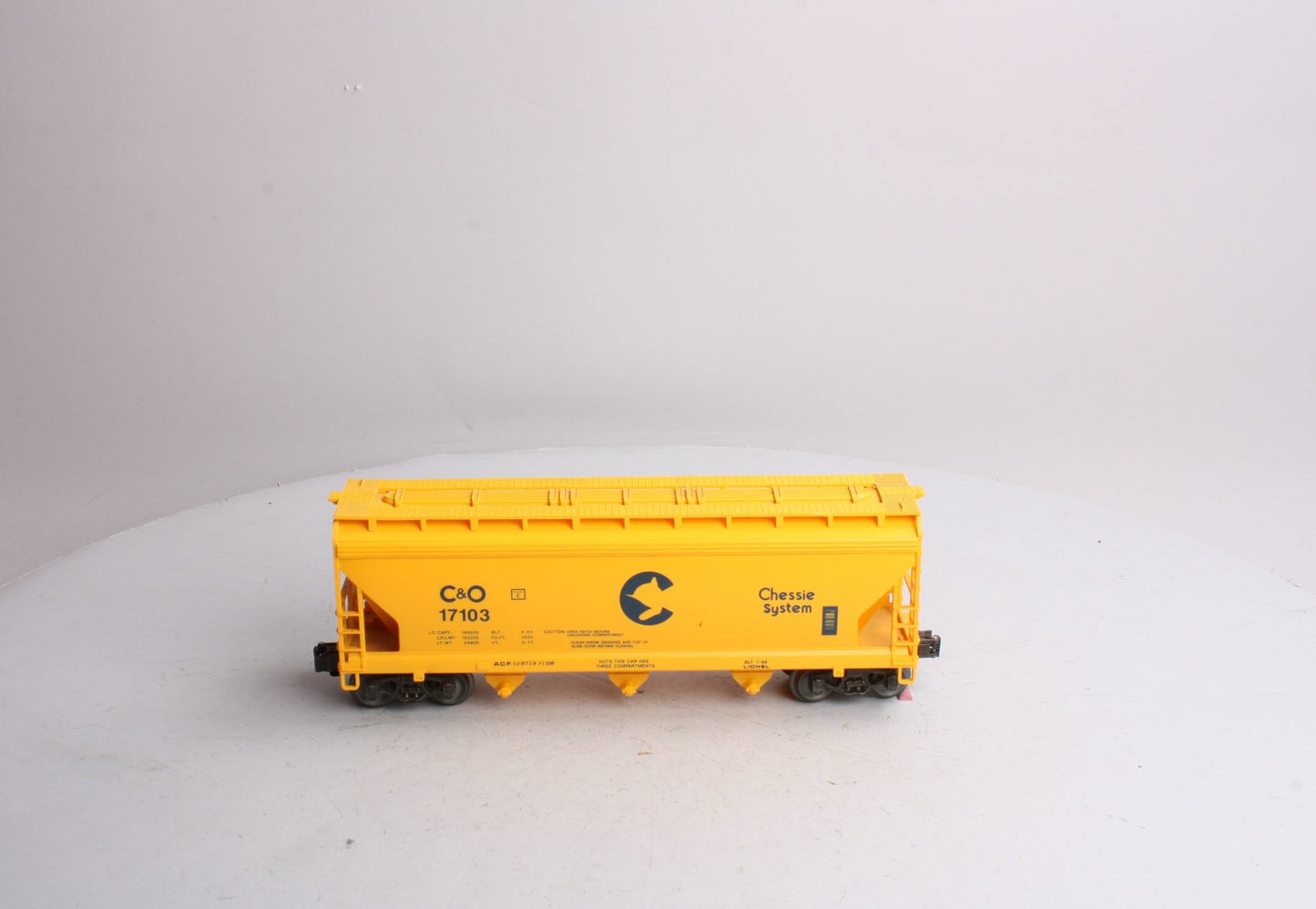 Lionel 6-17103 O Chessie System 3-Bay ACF Hopper LN/Box