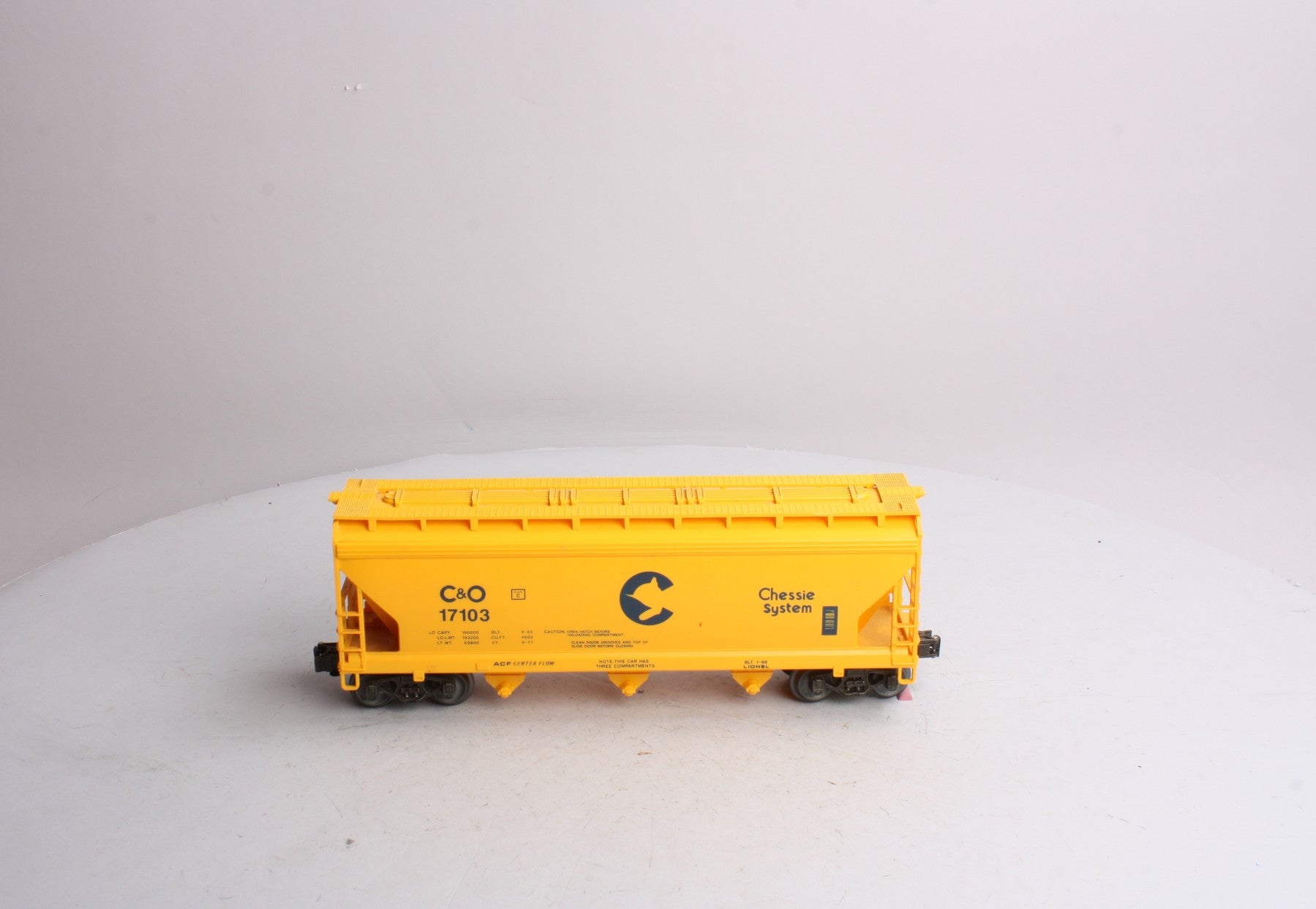 Lionel 6-17103 O Chessie System 3-Bay ACF Hopper LN/Box