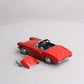 Danbury Mint 1962 1:24 Scale Red 1962 Chevrolet Corvette W/Removable Top Diecast