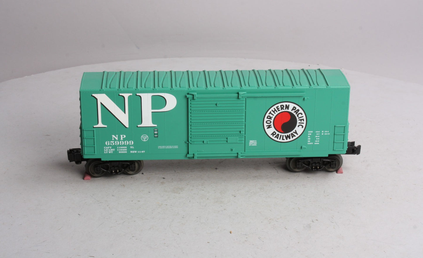 Lionel 6-36211 O Gauge Northern Pacific Hi-Cube Boxcar #659999