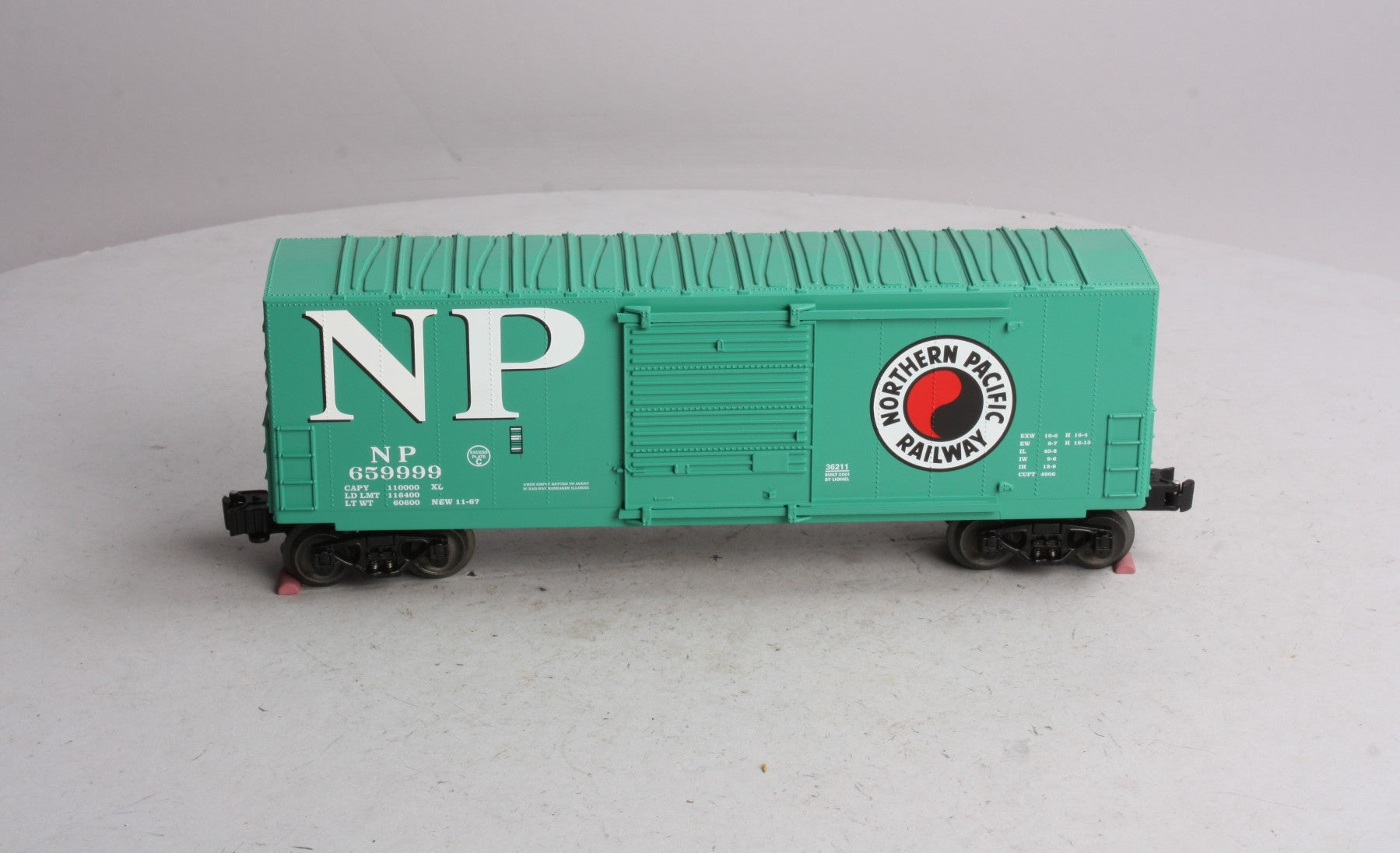 Lionel 6-36211 O Gauge Northern Pacific Hi-Cube Boxcar #659999