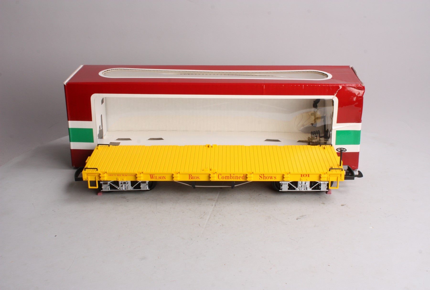 LGB 4160-DG G Scale Wilson Brothers Flatcar #101 LN/Box