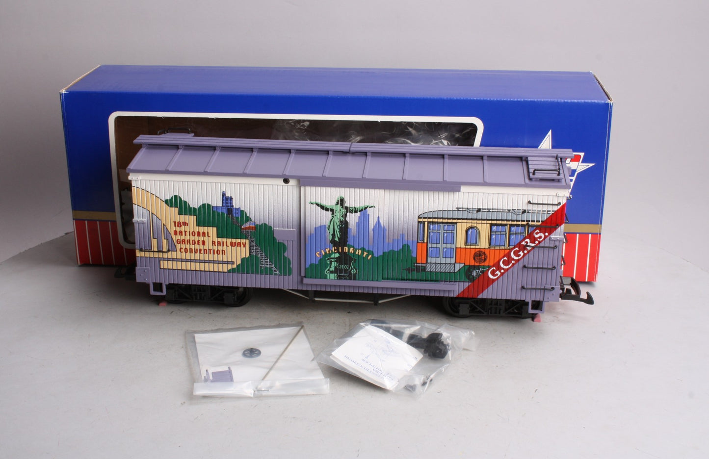 USA Trains 2002 G Cincinnati 18th National Garden Railway Con. Boxcar LN/Box