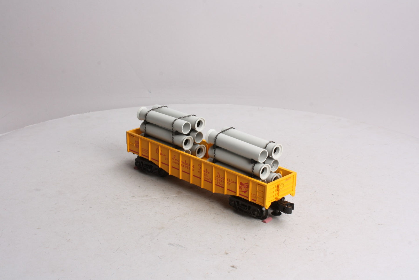 Atlas 1003004-2 O Gauge Ohio Seamless & Tube Division Gondola W/ Pipe Load #1908 LN/Box
