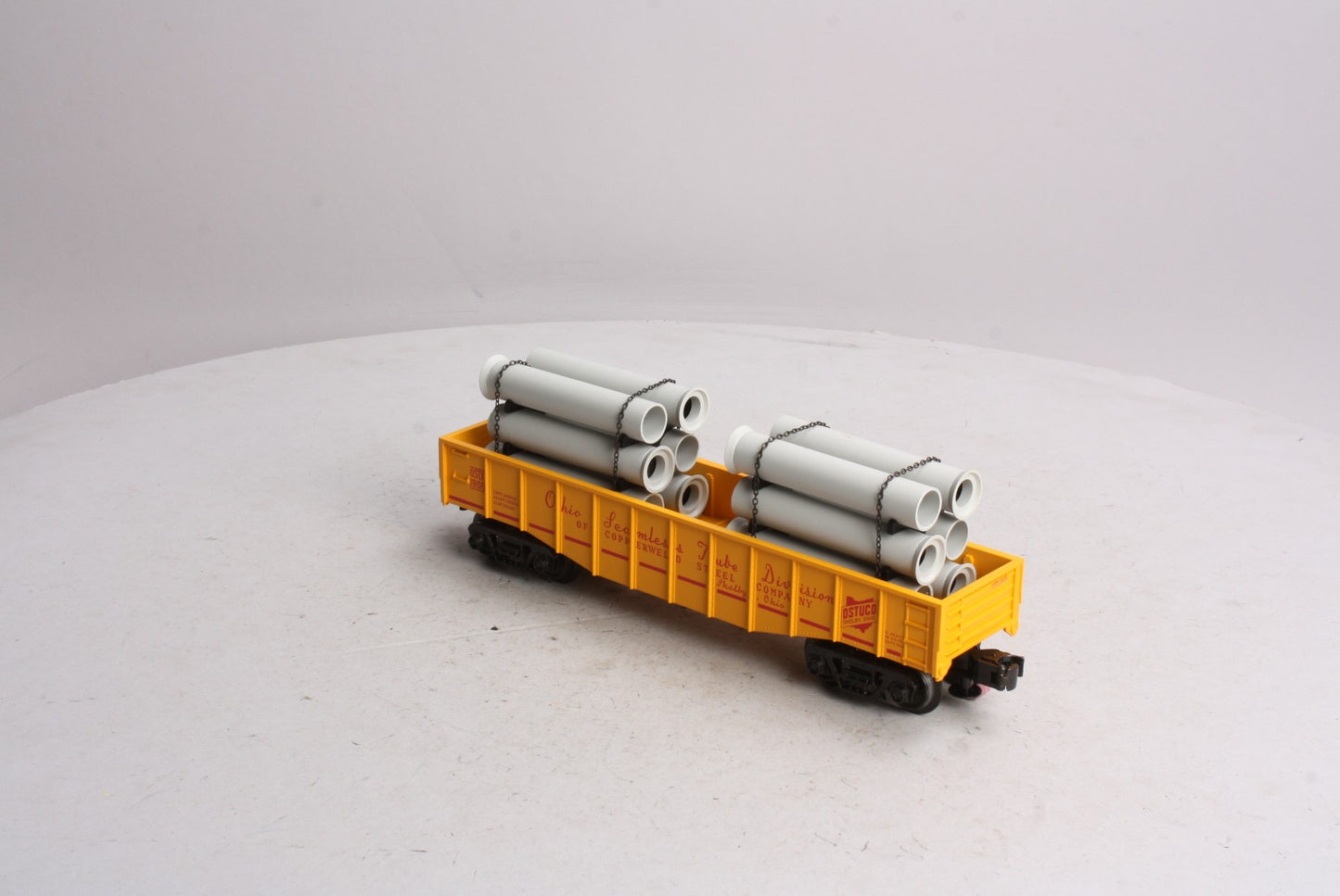 Atlas 1003004-2 O Gauge Ohio Seamless & Tube Division Gondola W/ Pipe Load #1908 LN/Box