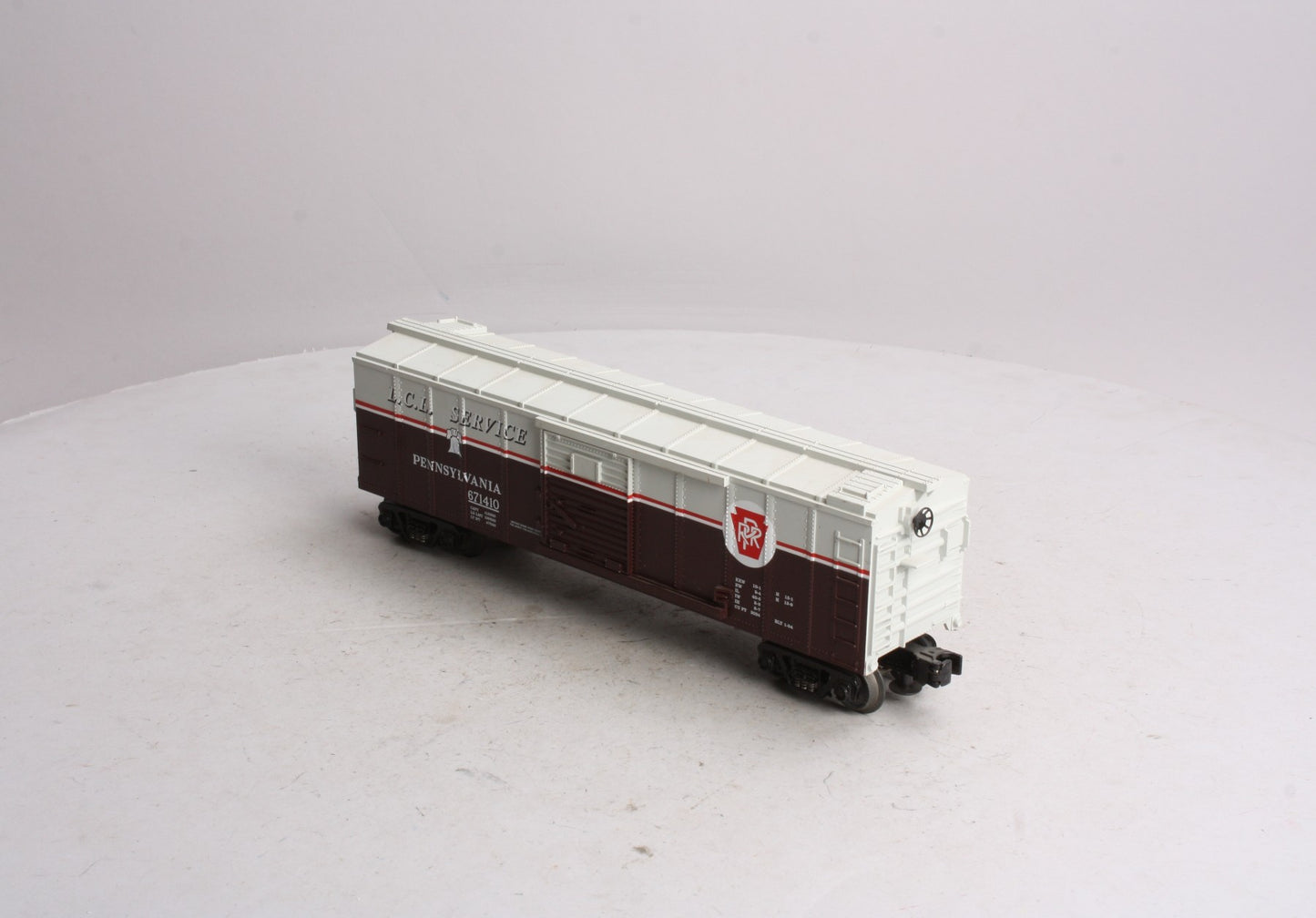 MTH 30-7459 O Gauge Pennsylvania Railroad L.C.L. Service Boxcar #671410 LN/Box