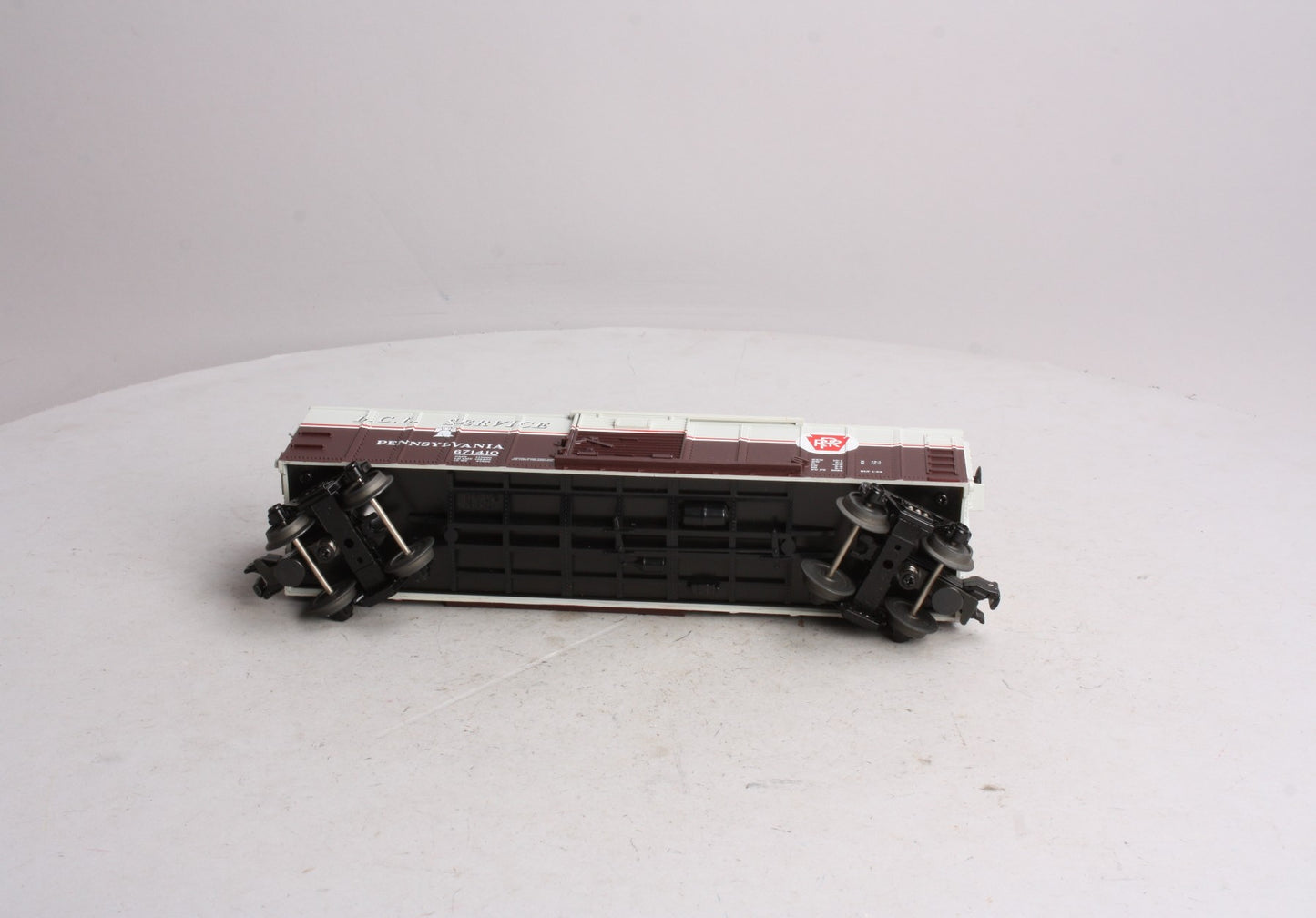 MTH 30-7459 O Gauge Pennsylvania Railroad L.C.L. Service Boxcar #671410 LN/Box