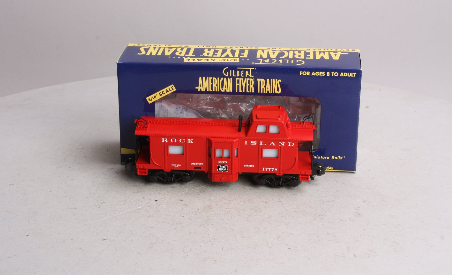American Flyer 6-48722 S Rock Island Bay Window Caboose #17778 LN/Box