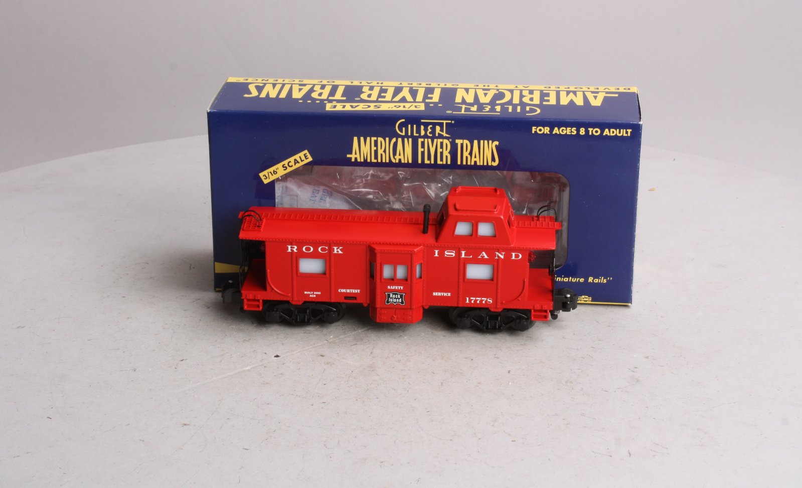 American Flyer 6-48722 S Rock Island Bay Window Caboose #17778 NIB