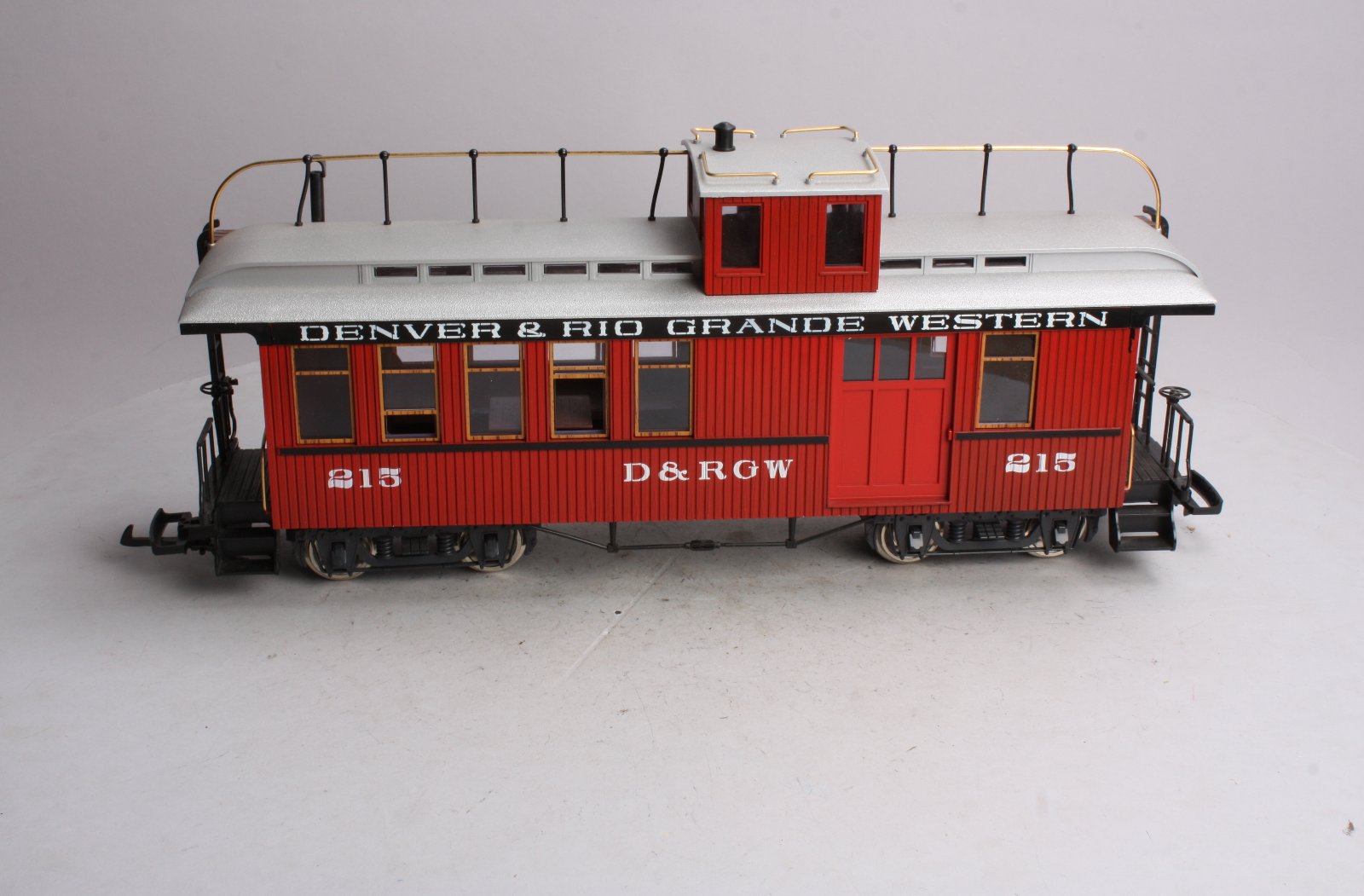 LGB 4075 G Denver & Rio Grande Western Deluxe Drovers Caboose w/Metal Wheels LN