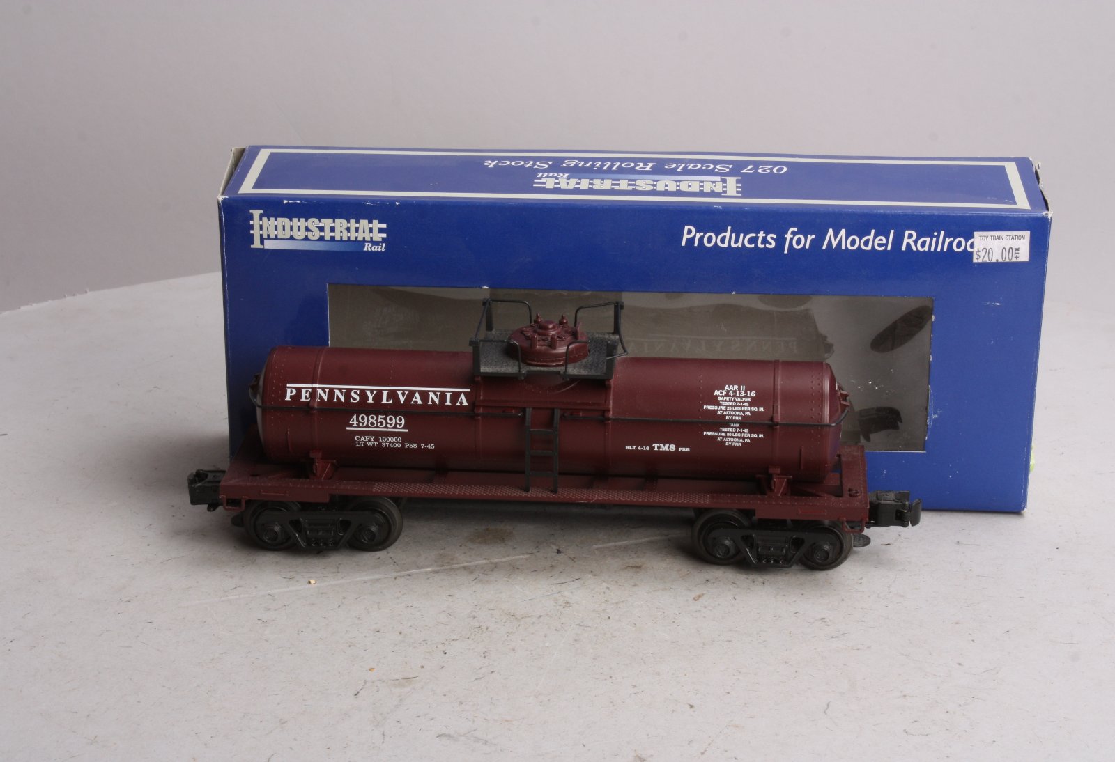 Industrial Rail 6002 O Gauge Pennsylvania Single Dome Tank Car #498599 EX/Box