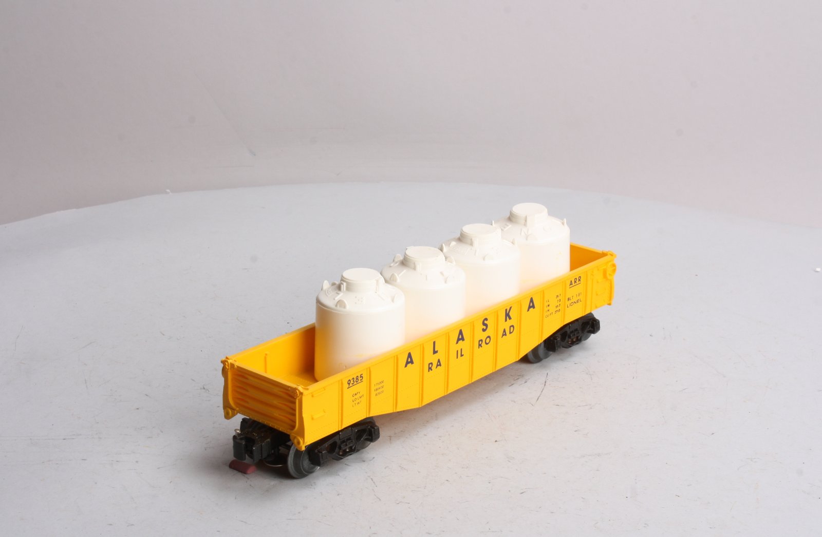 Lionel 6-9385 O Gauge Alaska Gondola with Canisters LN/Box
