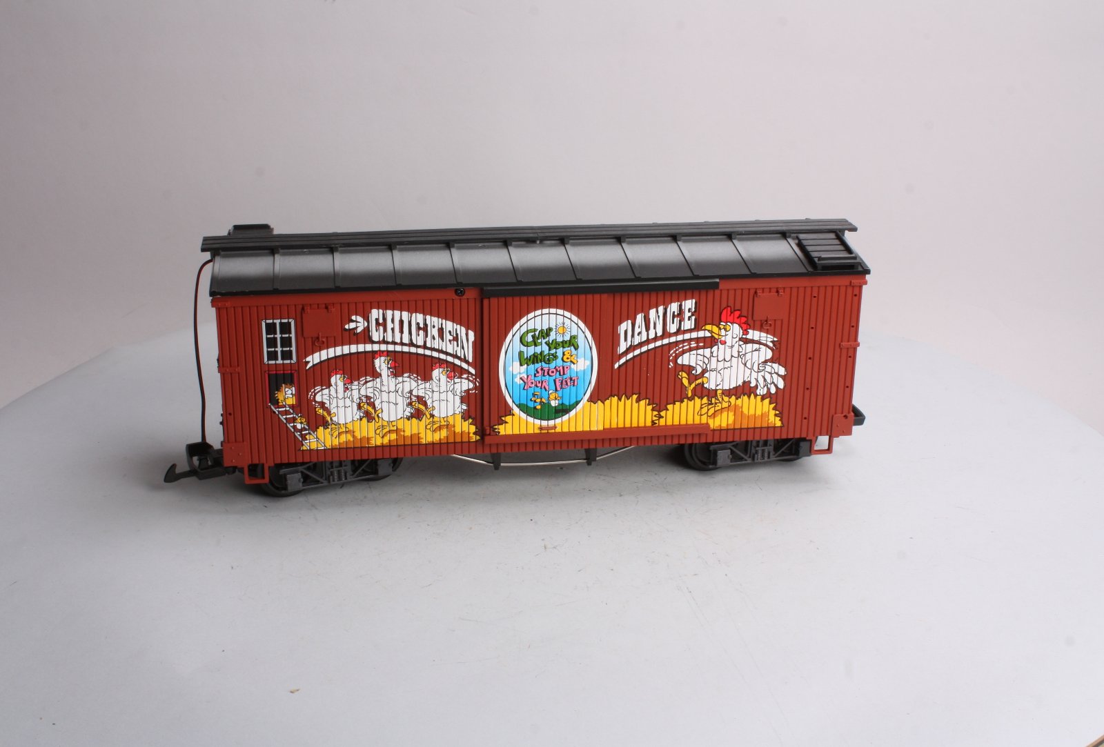 LGB 44672 Chicken Dance Boxcar with Sound EX/Box