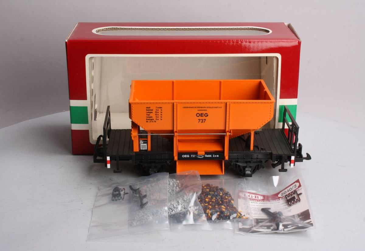 LGB 4141 G Scale OEG Europeon Four-Wheel Ballast Car NIB