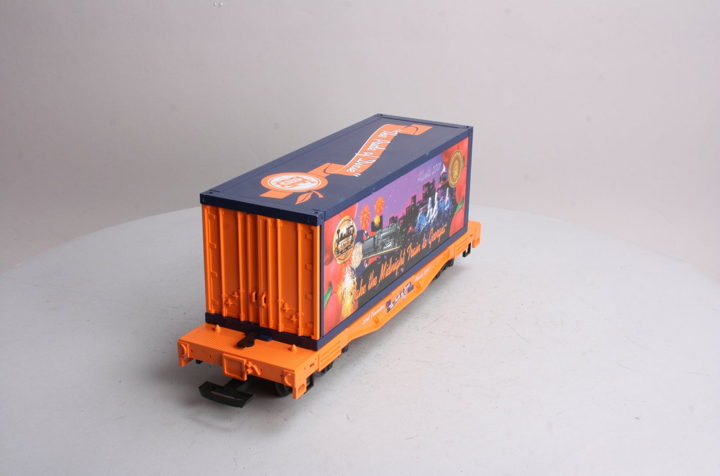 LGB 44858 G Scale 2001 Atlanta Convention Flatcar with Container LN/Box