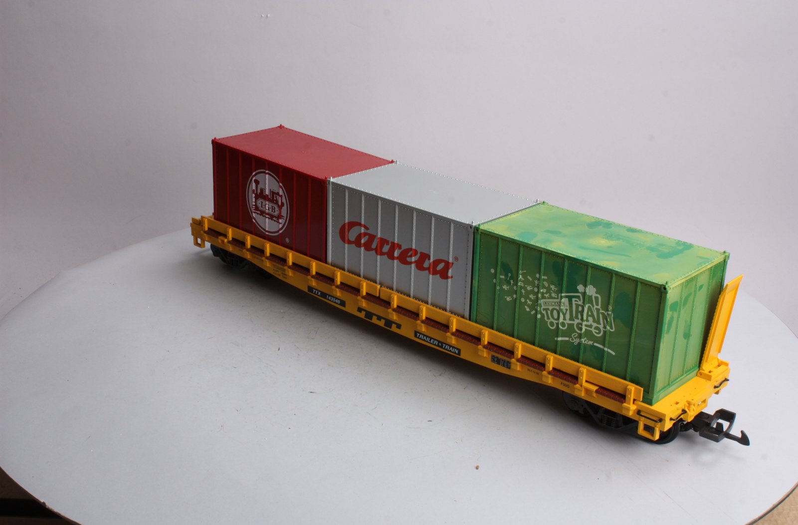LGB 43540 G Scale TTX Flatcar with Containers EX/Box