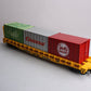 LGB 43540 G Scale TTX Flatcar with Containers EX/Box