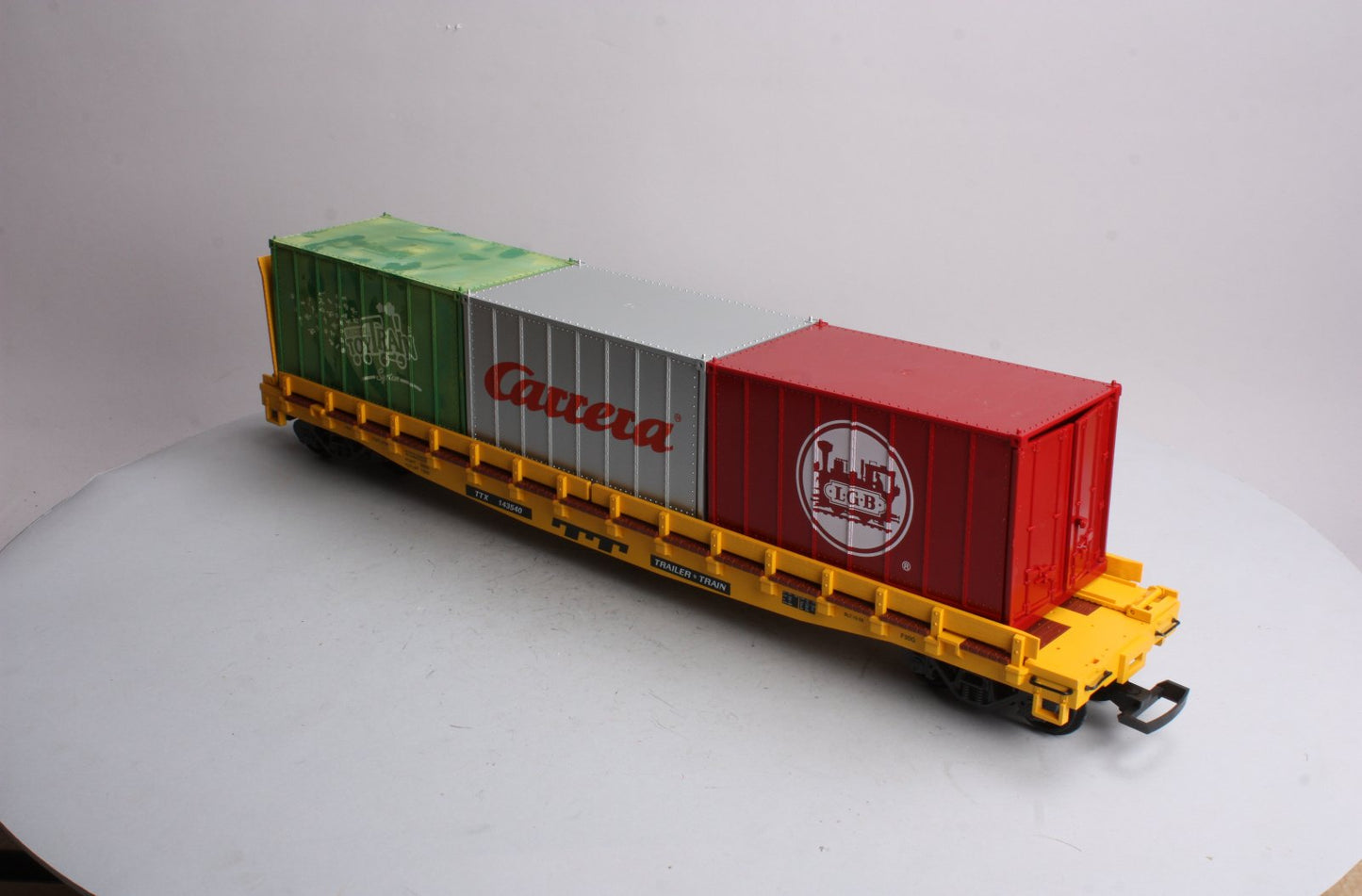 LGB 43540 G Scale TTX Flatcar with Containers EX/Box