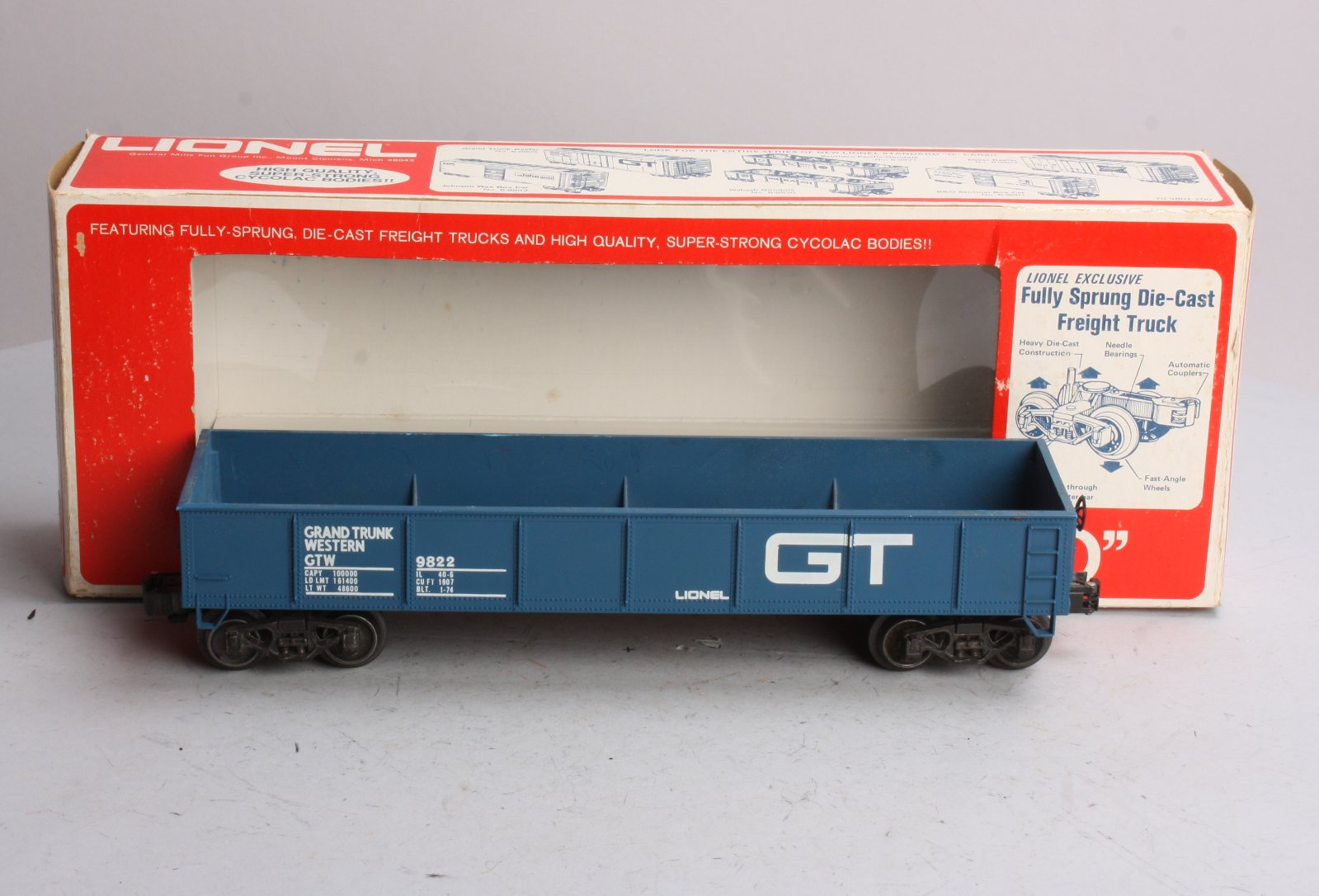 Lionel 6-9822 Grand Trunk Gondola W/O Load EX/Box