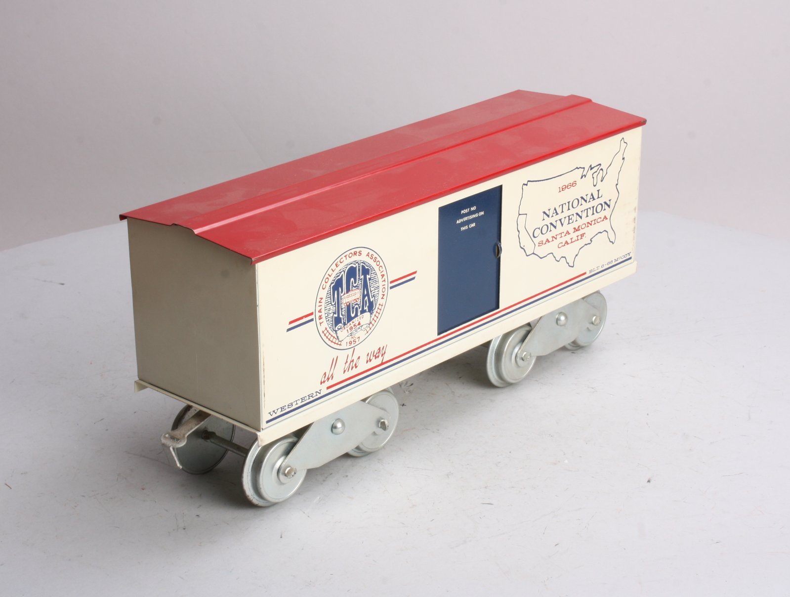McCoy 1000 Standard Gauge TCA National Convention Santa Monica California Boxcar LN/Box