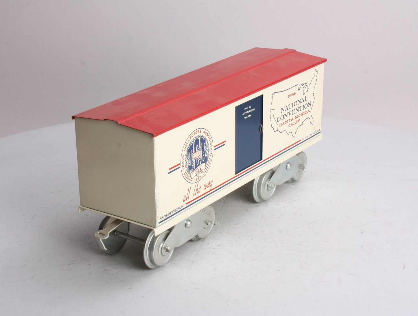 McCoy 1000 Standard Gauge TCA National Convention Santa Monica California Boxcar LN/Box