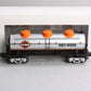 MTH 30-4120B O Gauge Harley Davidson 3-Dome Tank Car LN/Box
