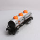 MTH 30-4120B O Gauge Harley Davidson 3-Dome Tank Car LN/Box