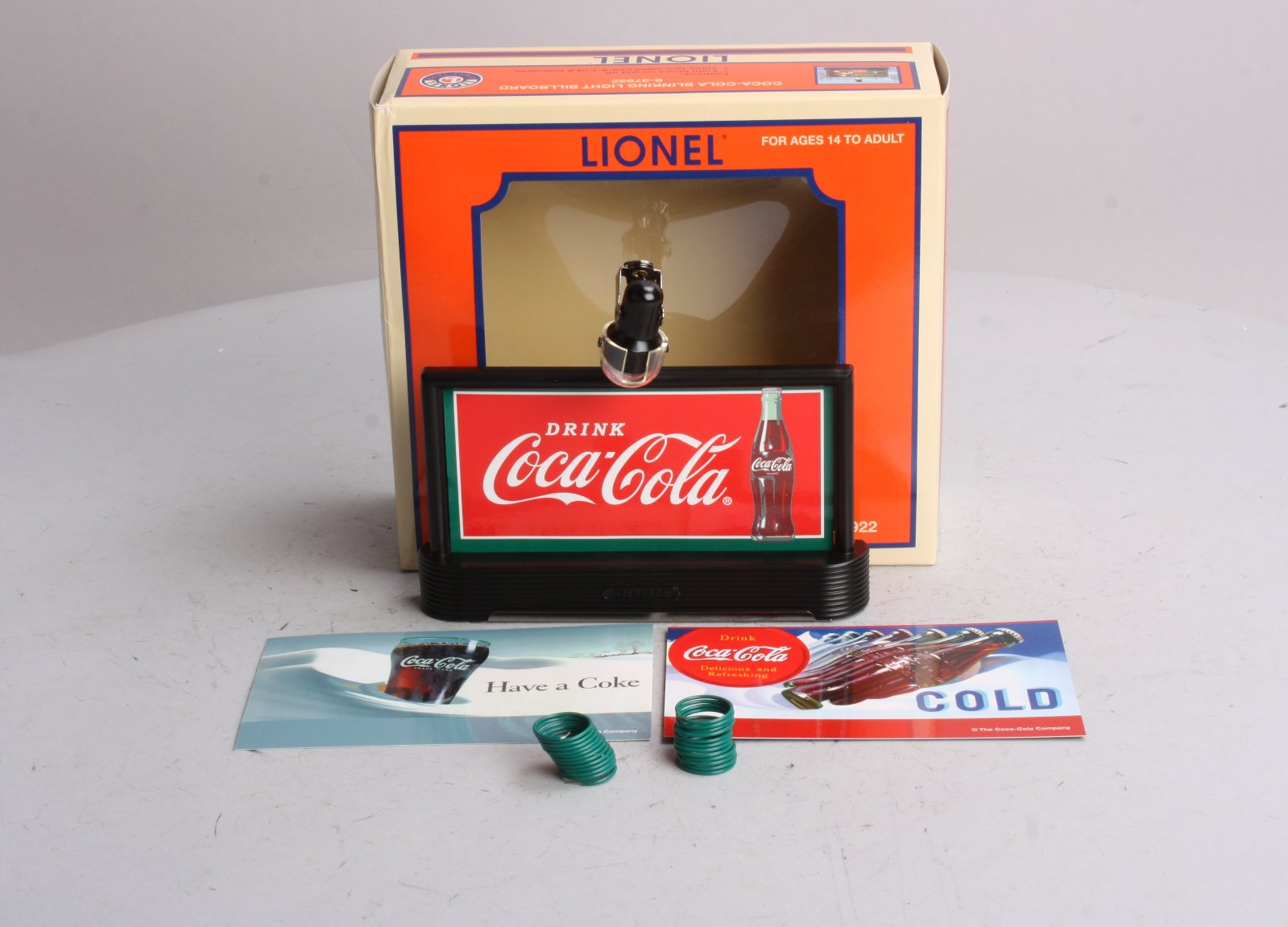 Lionel 6-37922 O Scale Coca-Cola/Coke Blinking Light Billboard LN/Box