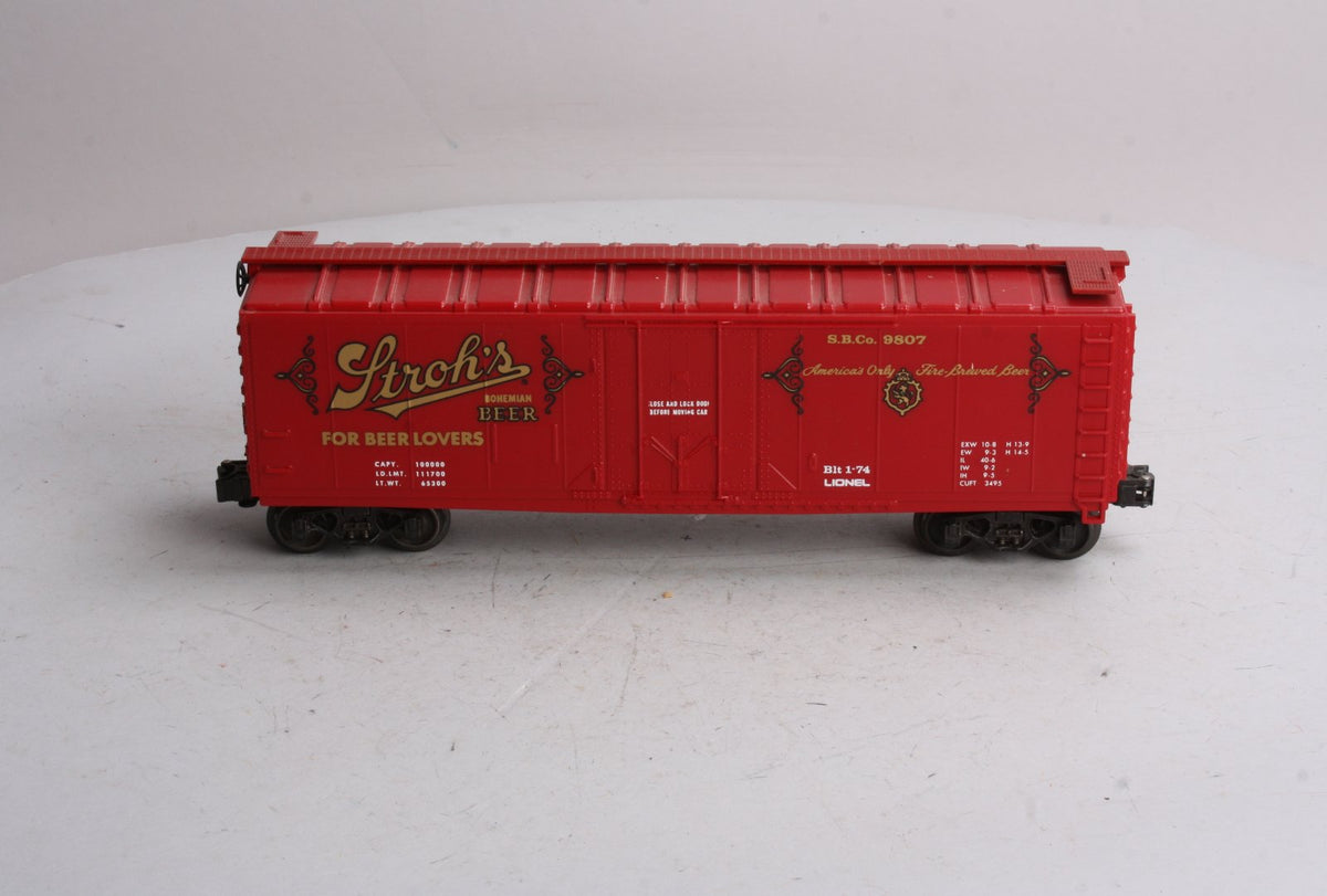 Lionel 6-9807 O Gauge Stroh‘s Bohemian Beer Reefer Car #9807 LN/Box