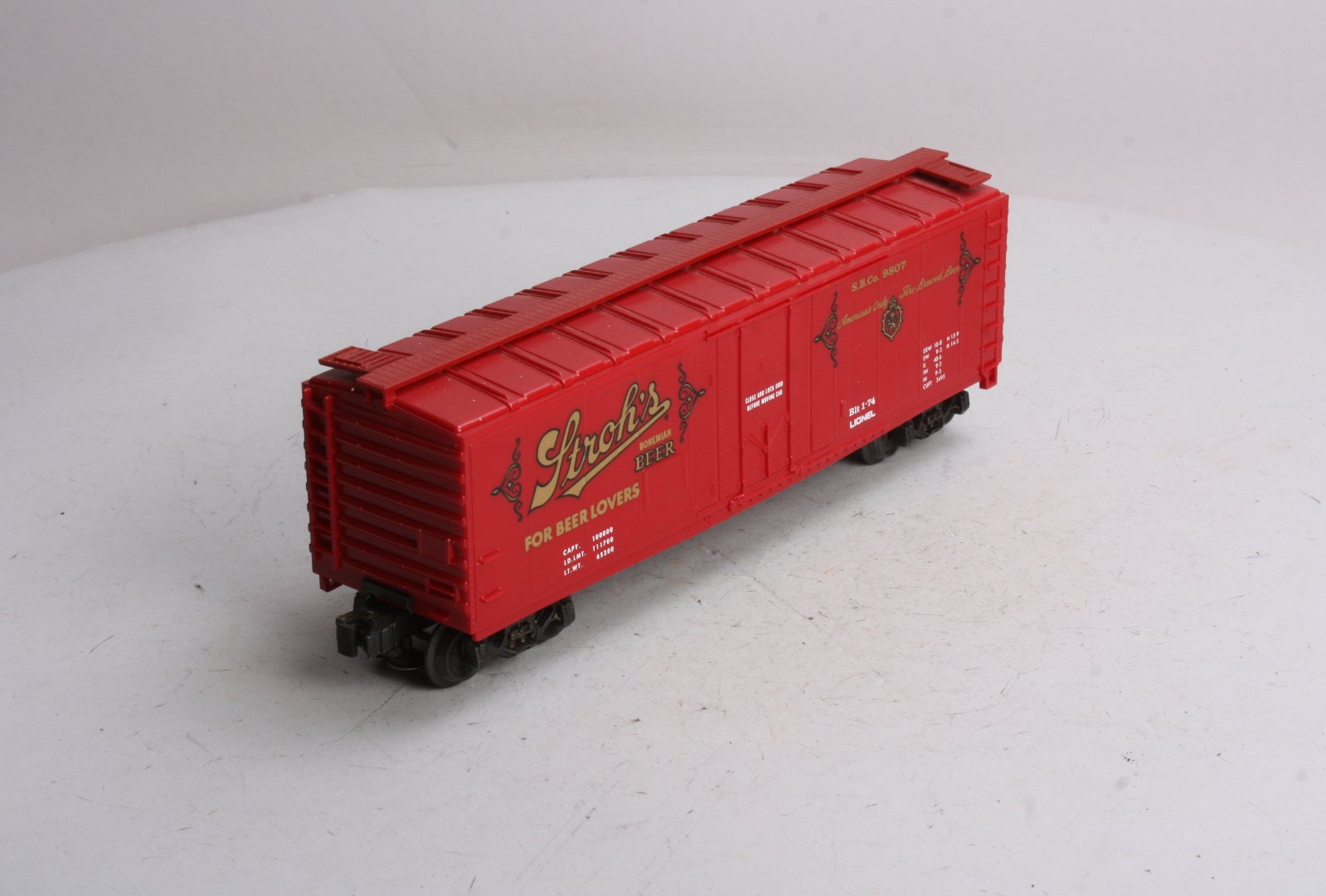 Lionel 6-9807 O Gauge Stroh‘s Bohemian Beer Reefer Car #9807