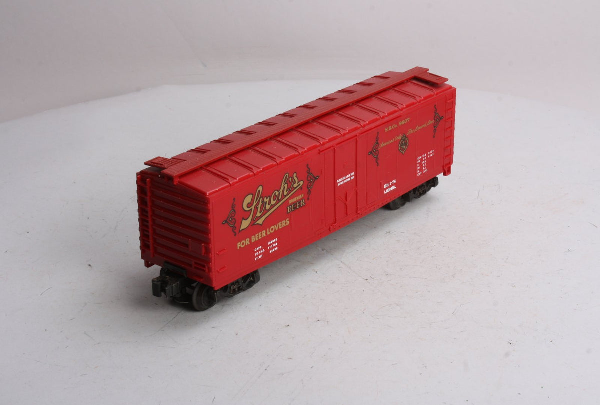 Lionel 6-9807 O Gauge Stroh‘s Bohemian Beer Reefer Car #9807 LN/Box