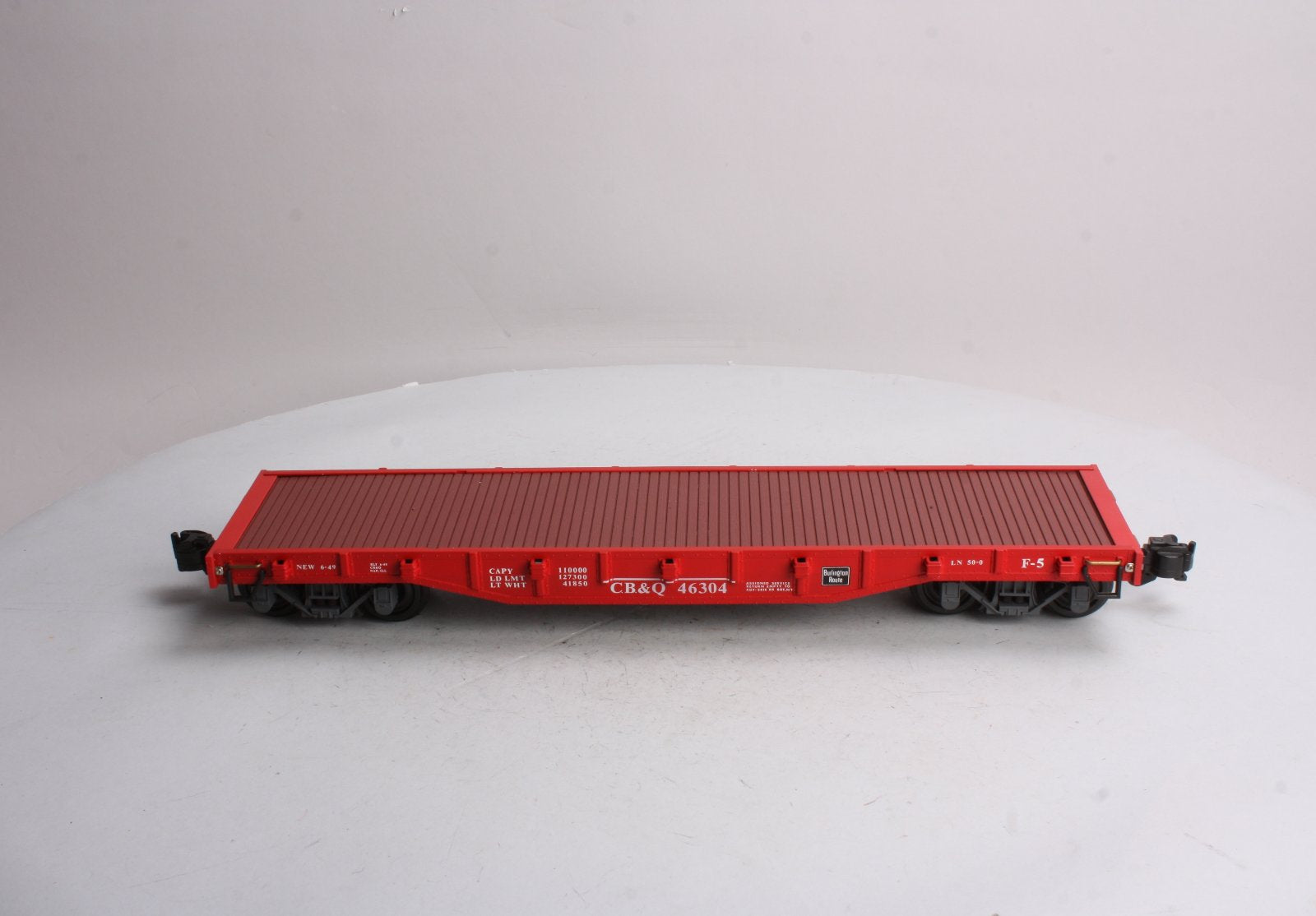 Aristo-Craft 46304 G Scale Chicago Burlington & Quincy Burlington Flatcar LN/Box