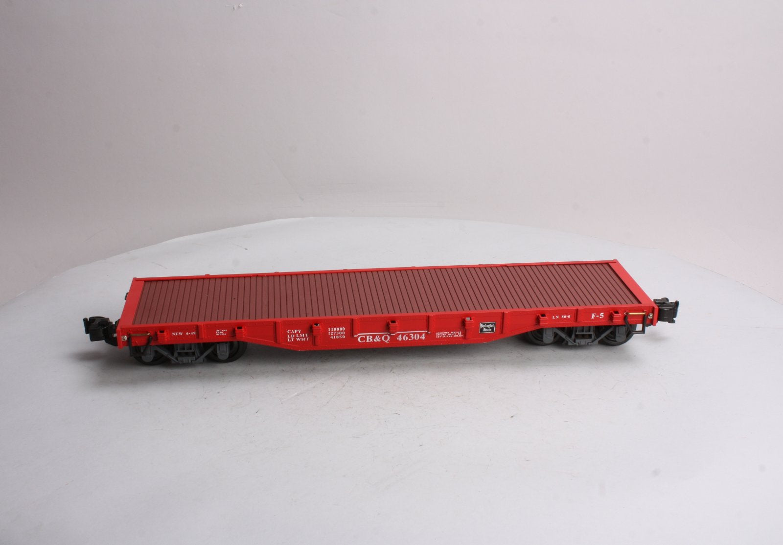 Aristo-Craft 46304 G Scale Chicago Burlington & Quincy Burlington Flatcar LN/Box