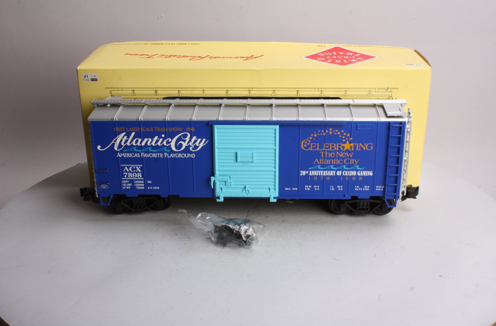 Aristo-Craft 46095 G Scale Atlantic City Steel Boxcar #7898 LN/Box