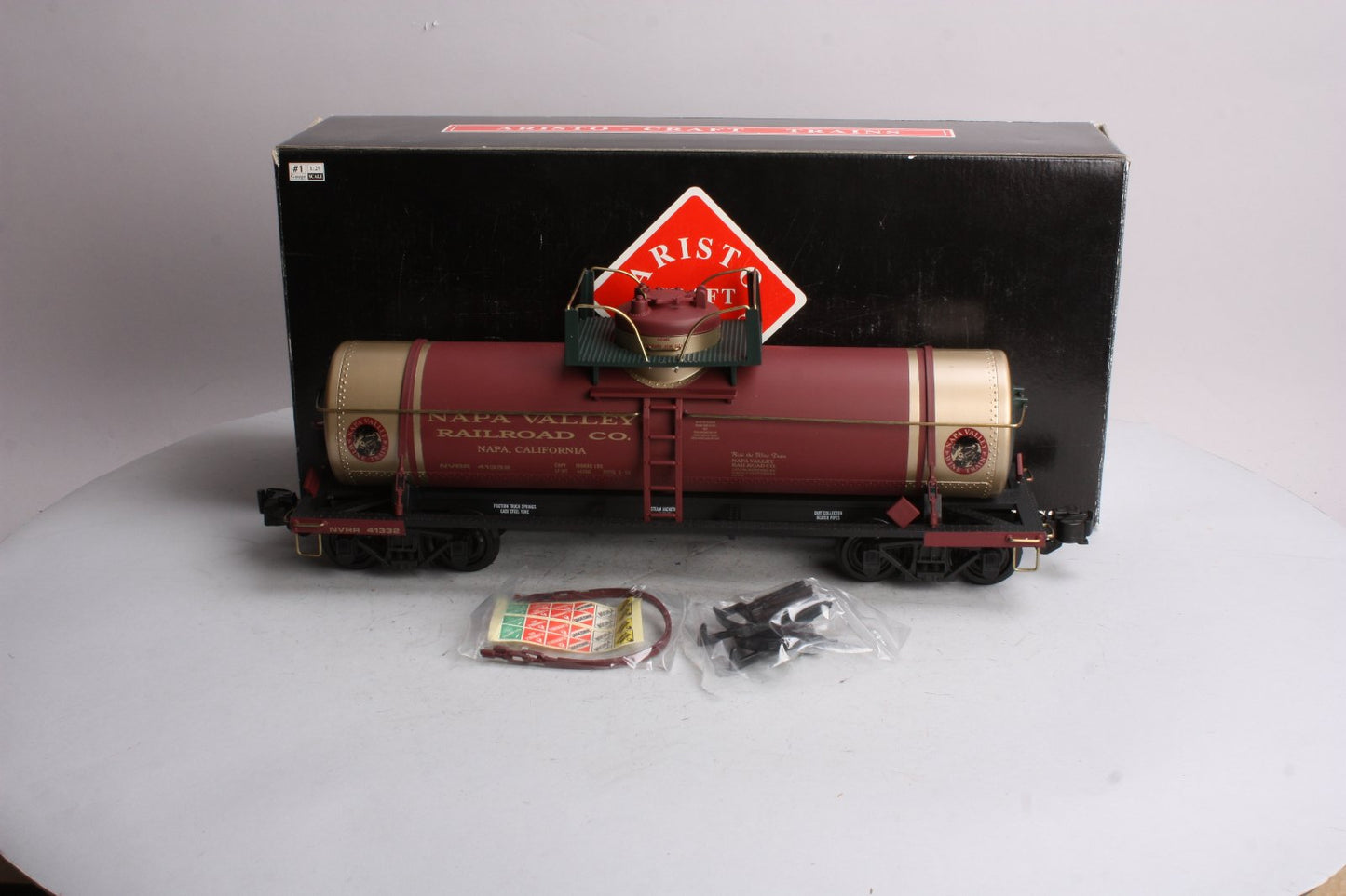 Aristo-Craft 41332 G Scale Napa Valley Railroad Co. Tank Car #41332 LN/Box