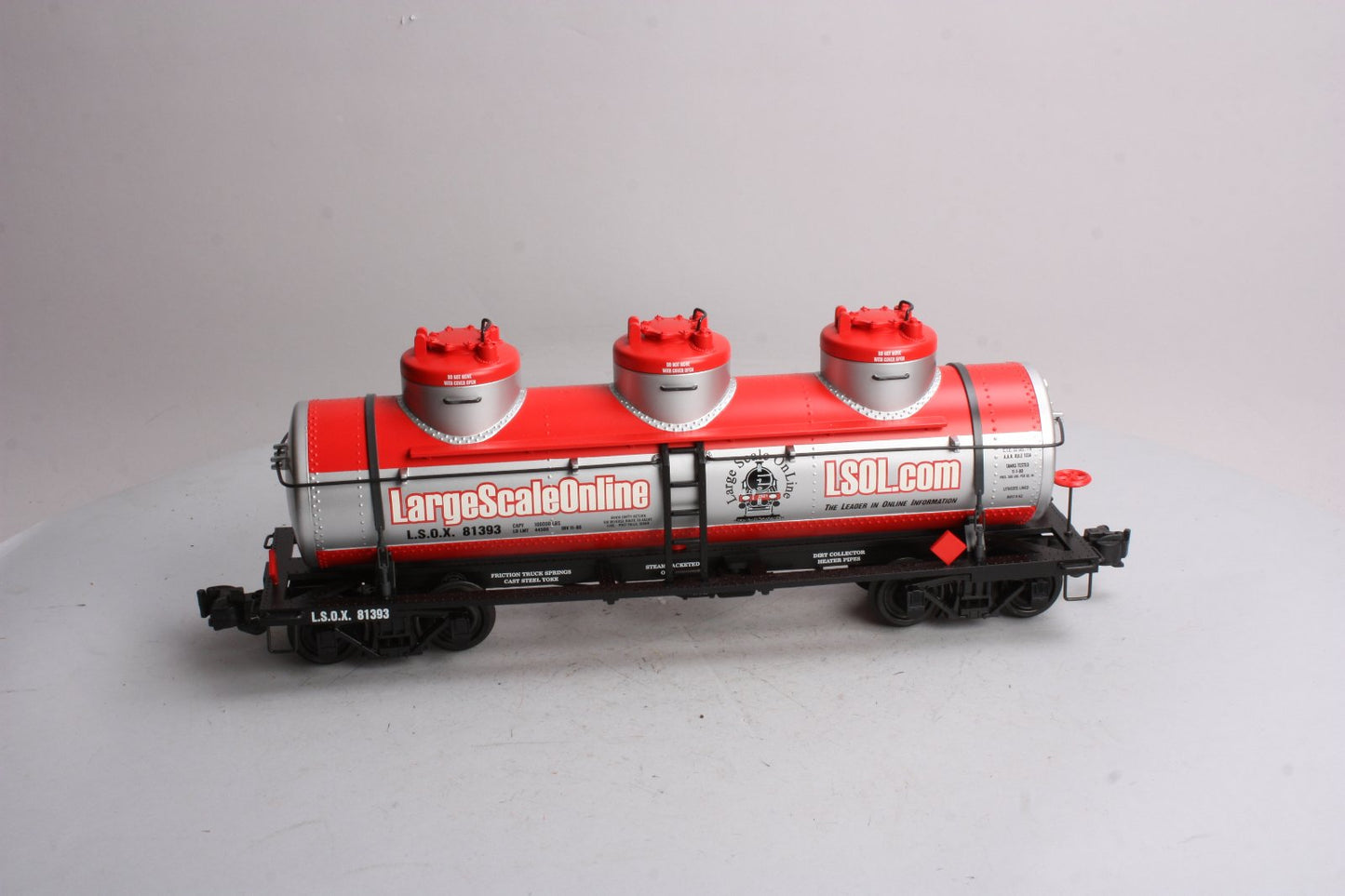 Aristo-Craft 41697 G Scale Large Scale Online Triple Dome Tank Car LN/Box