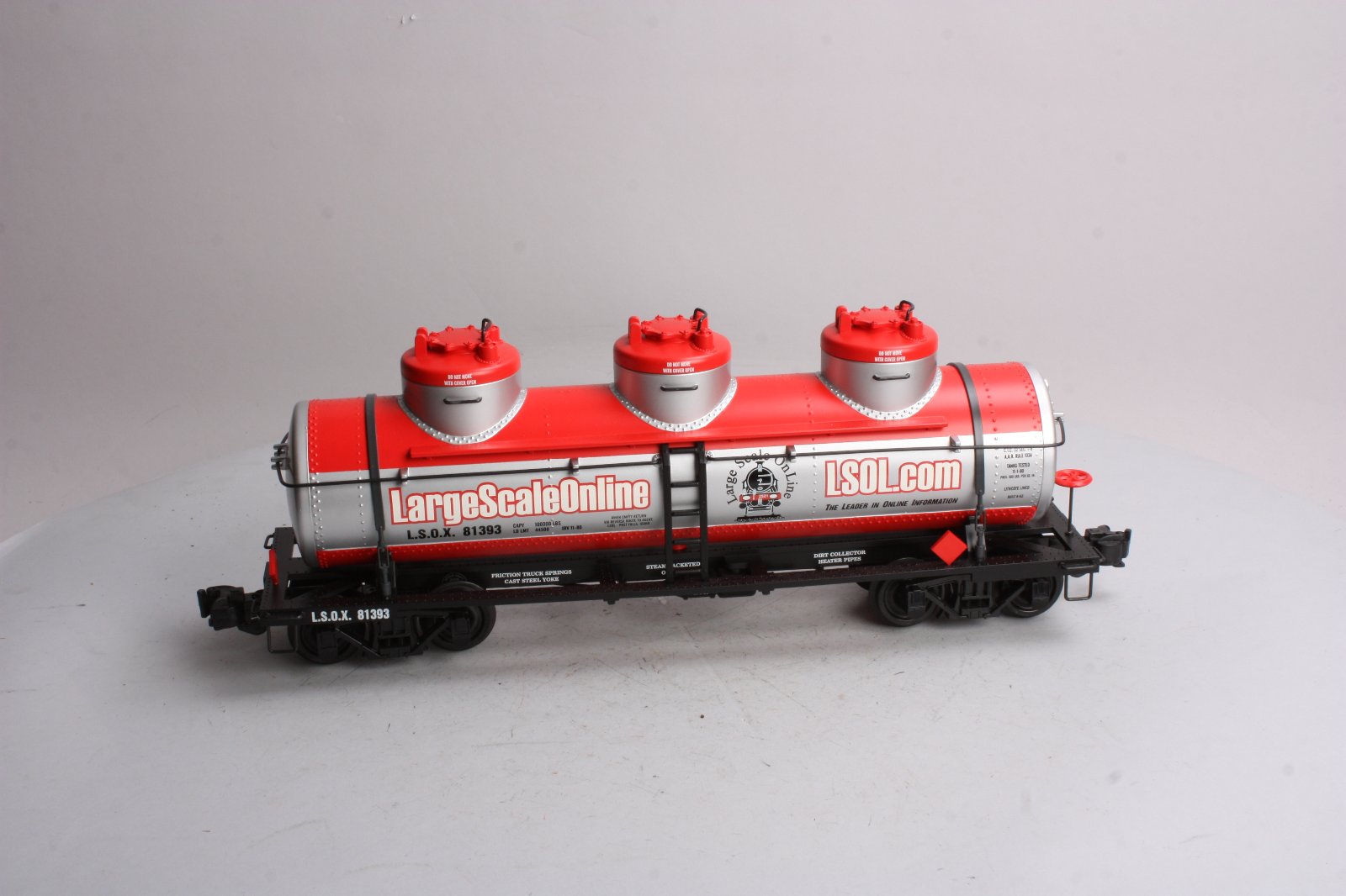Aristo-Craft 41697 G Scale Large Scale Online Triple Dome Tank Car LN/Box