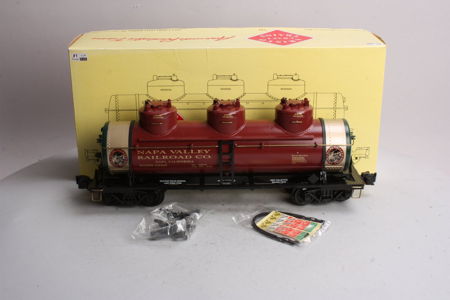 Aristo-Craft 41698 G Scale Napa Valley TCA 1999 Triple Dome Tank Car NIB